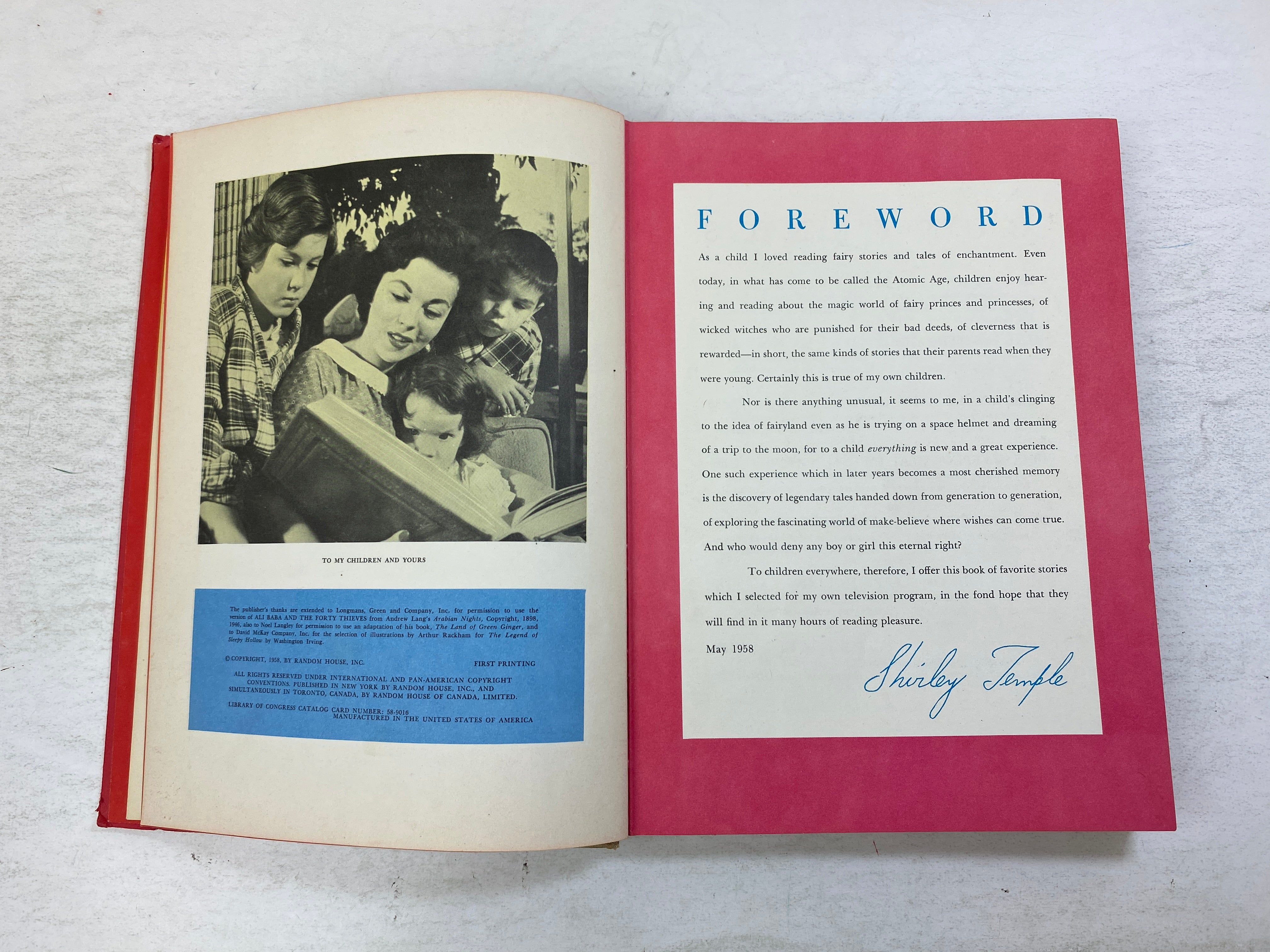 Shirley Temple's Storybook Random House 1958 HC