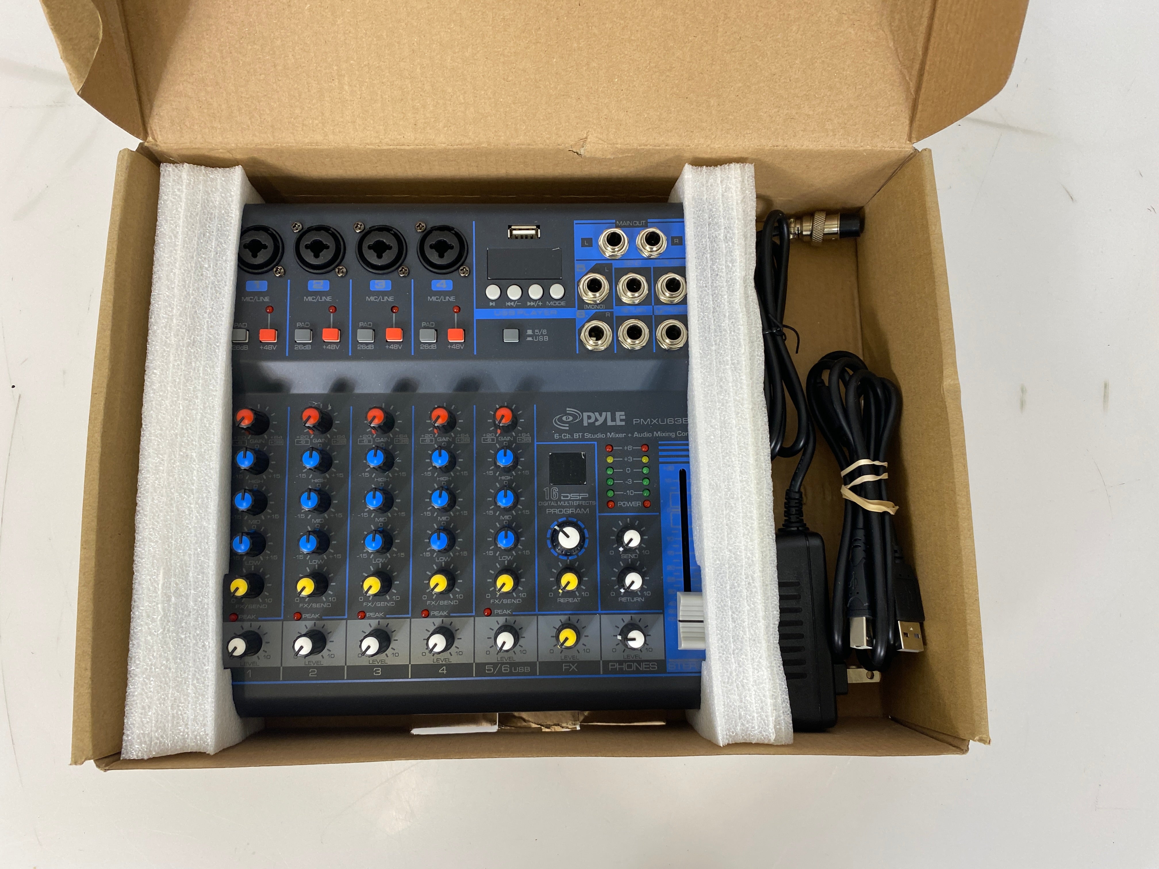 Shure PMXU63BT 6-Channel Bluetooth Studio Mixer