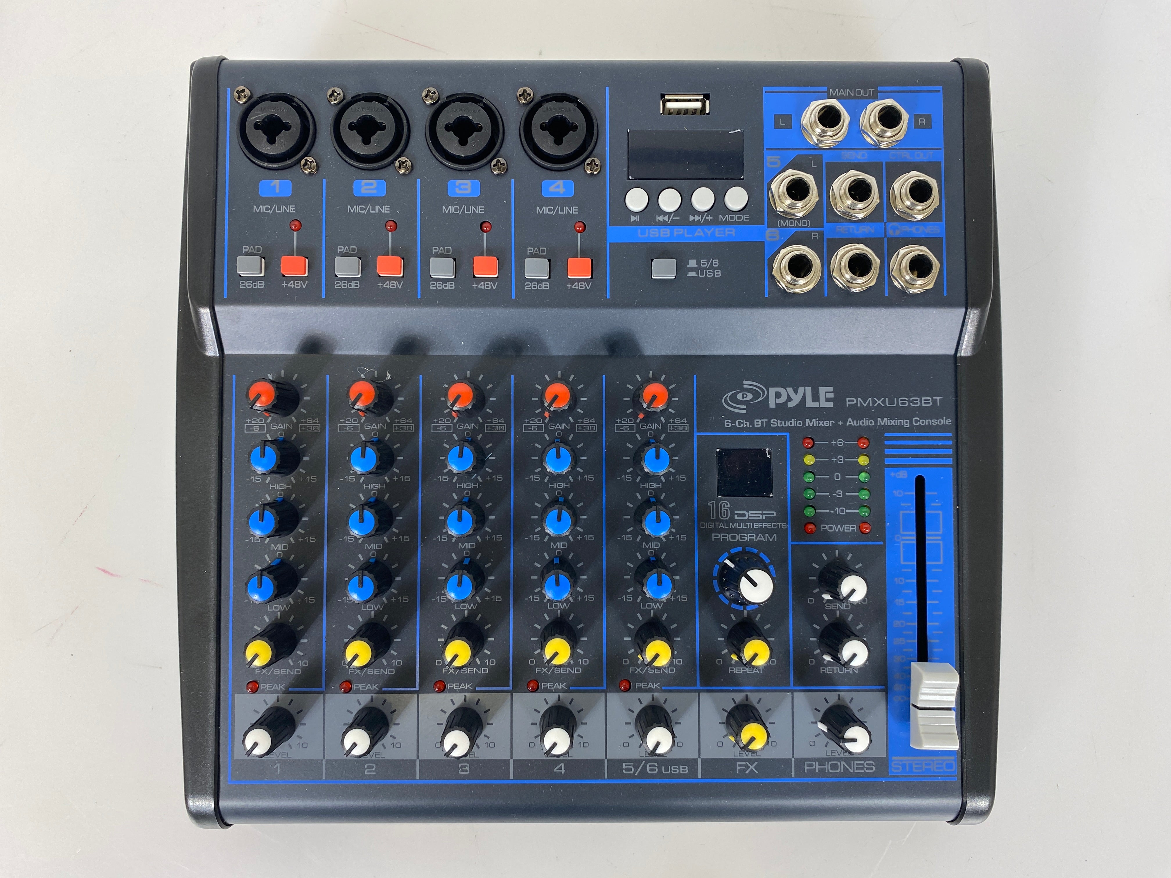 Shure PMXU63BT 6-Channel Bluetooth Studio Mixer