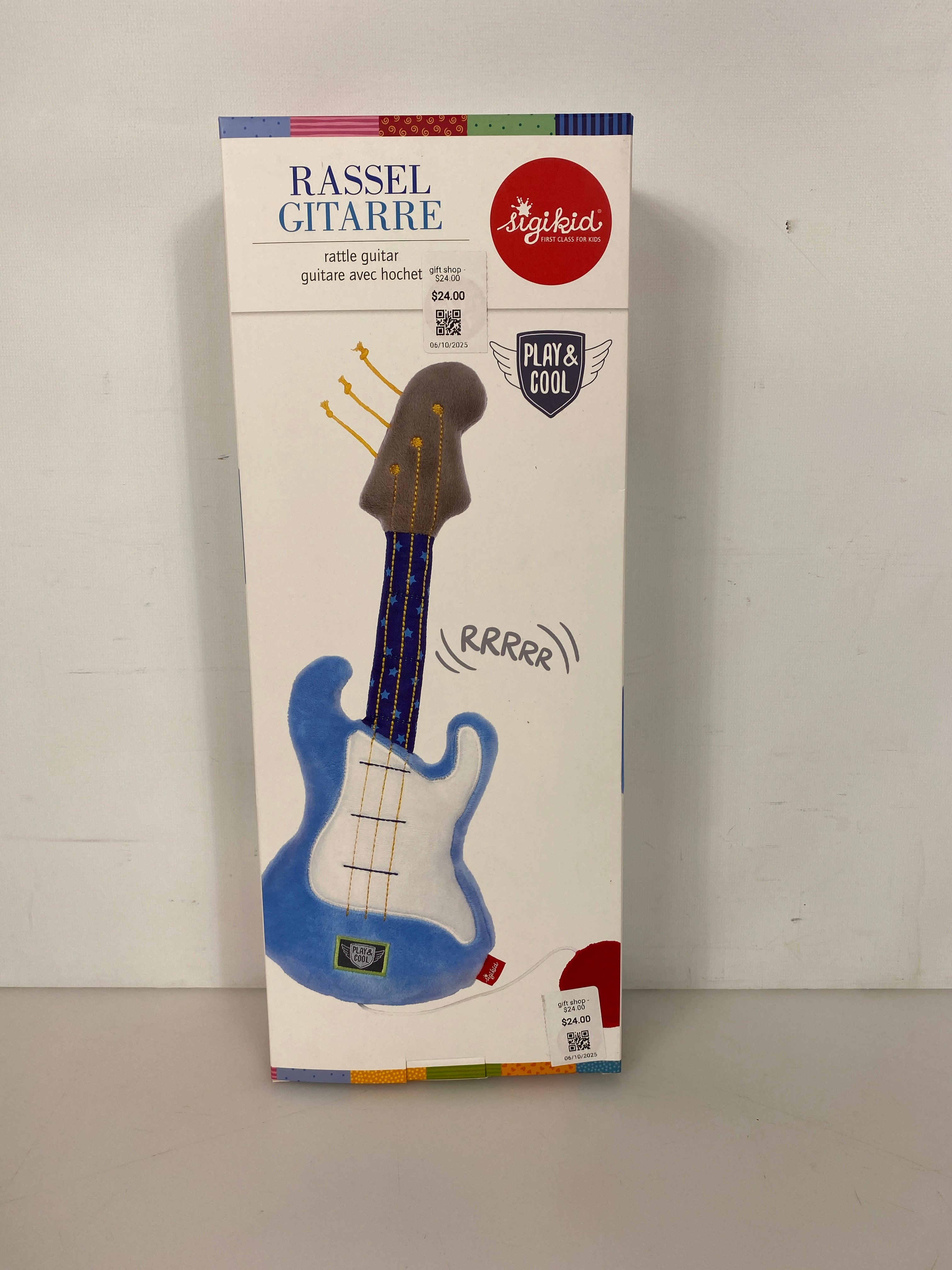 Sigikid Plush Rattle Guitar