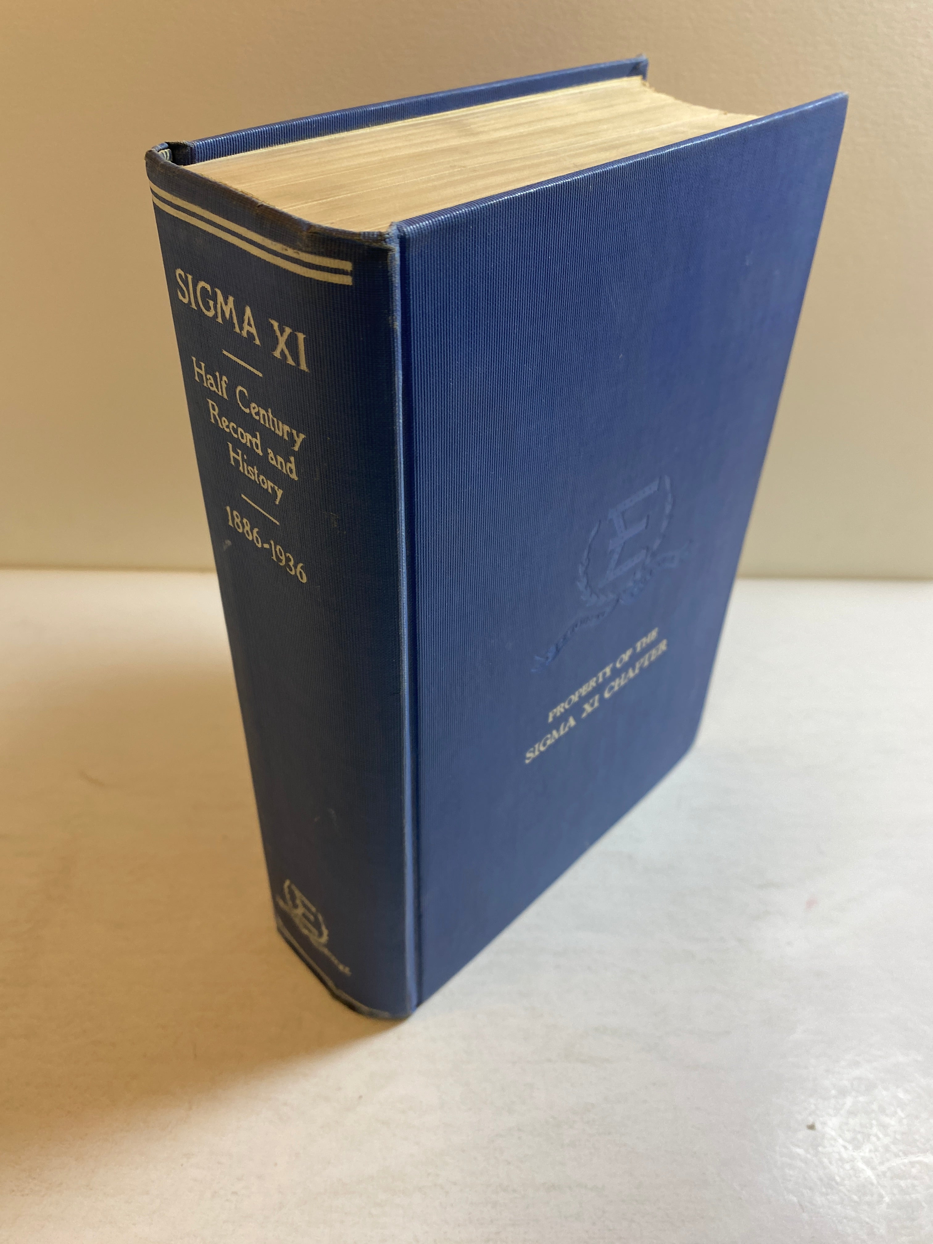 Sigma Xi Half Century Record and History 1886-1936 MSU copy