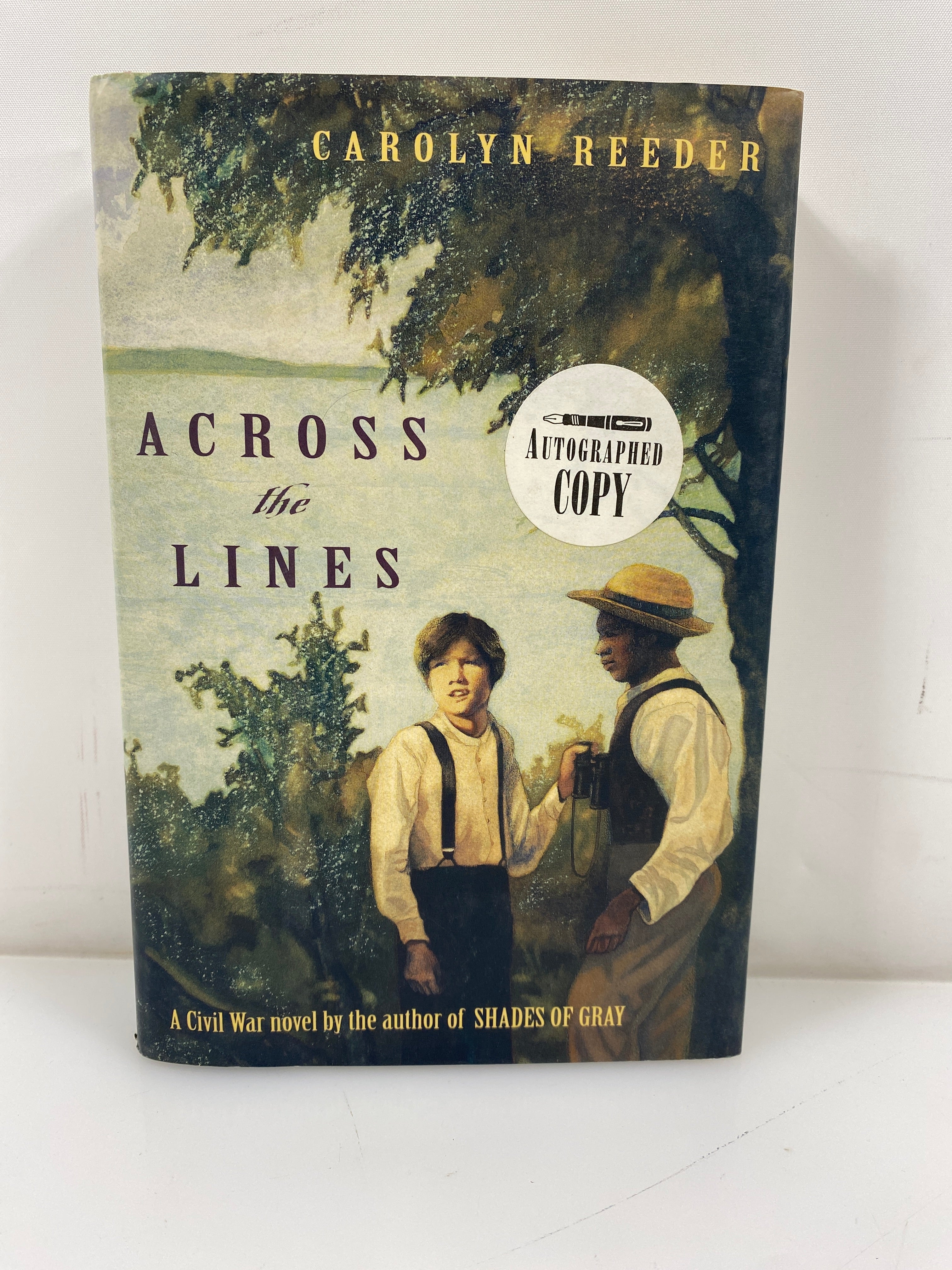 *Signed* Across the Lines Carolyn Reeder 1st Ed. 1997 HCDJ