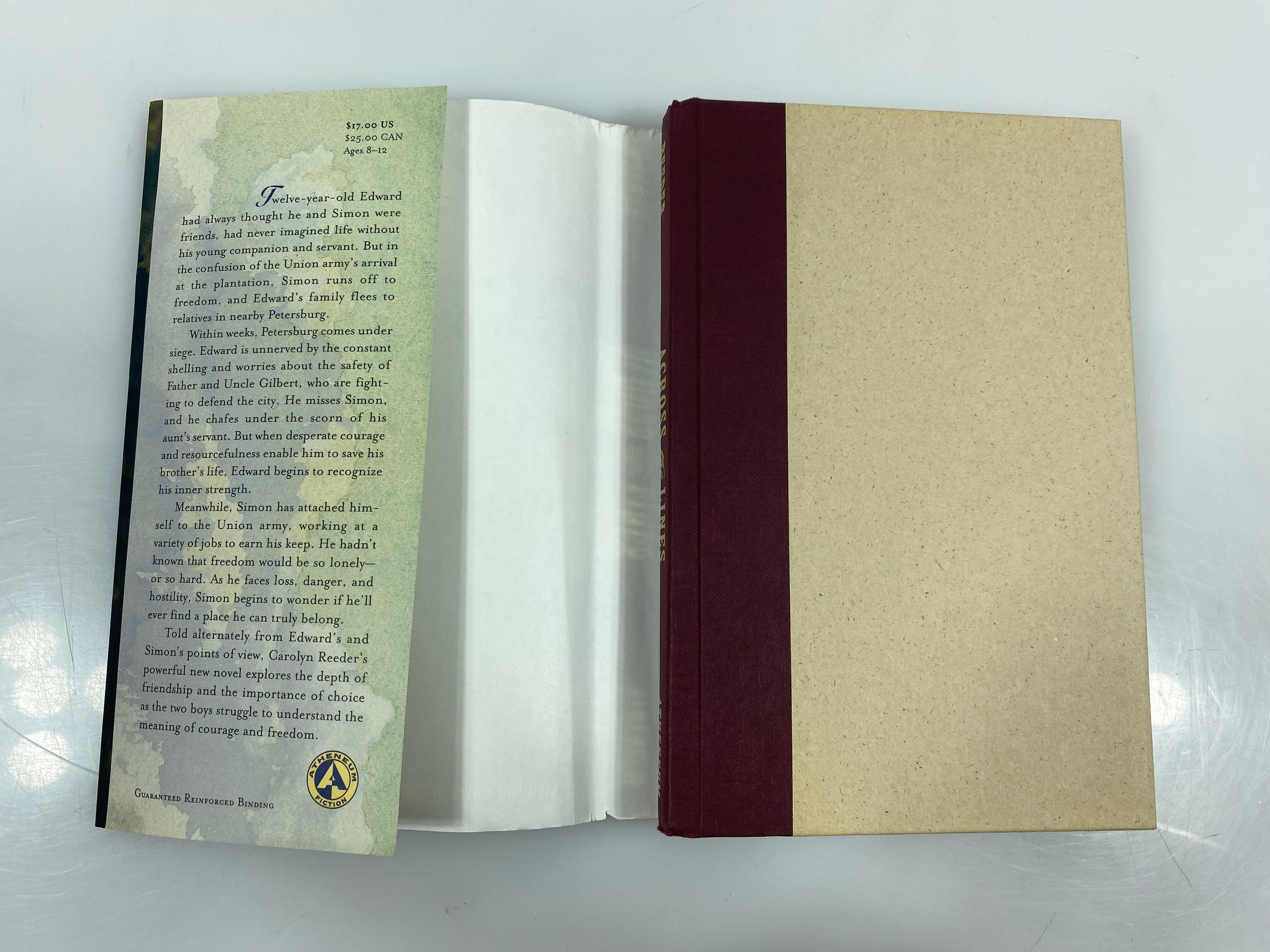 *Signed* Across the Lines Carolyn Reeder 1st Ed. 1997 HCDJ