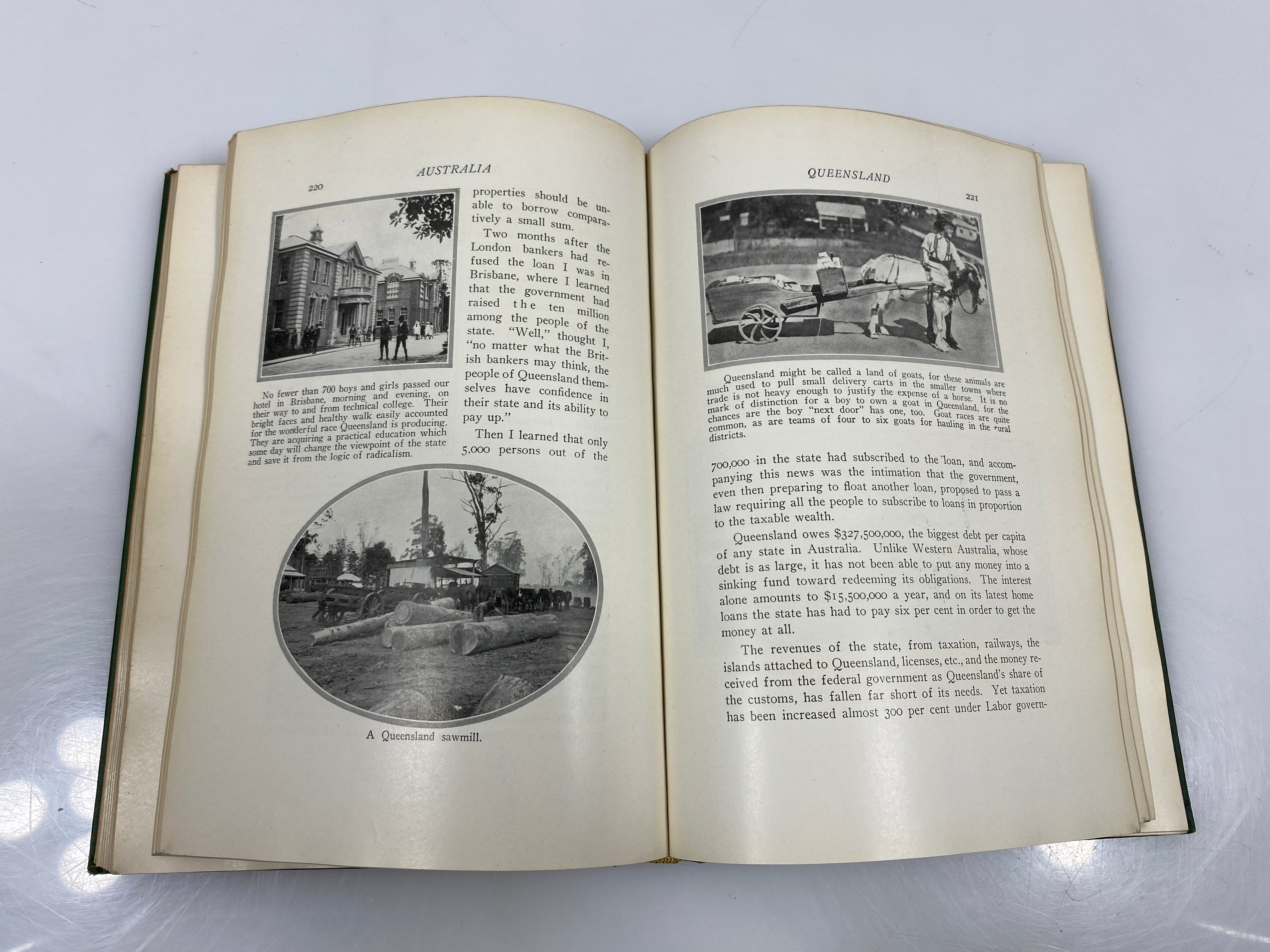 Signed Illustrated Australia and New Zealand by Boyce 1922 HC