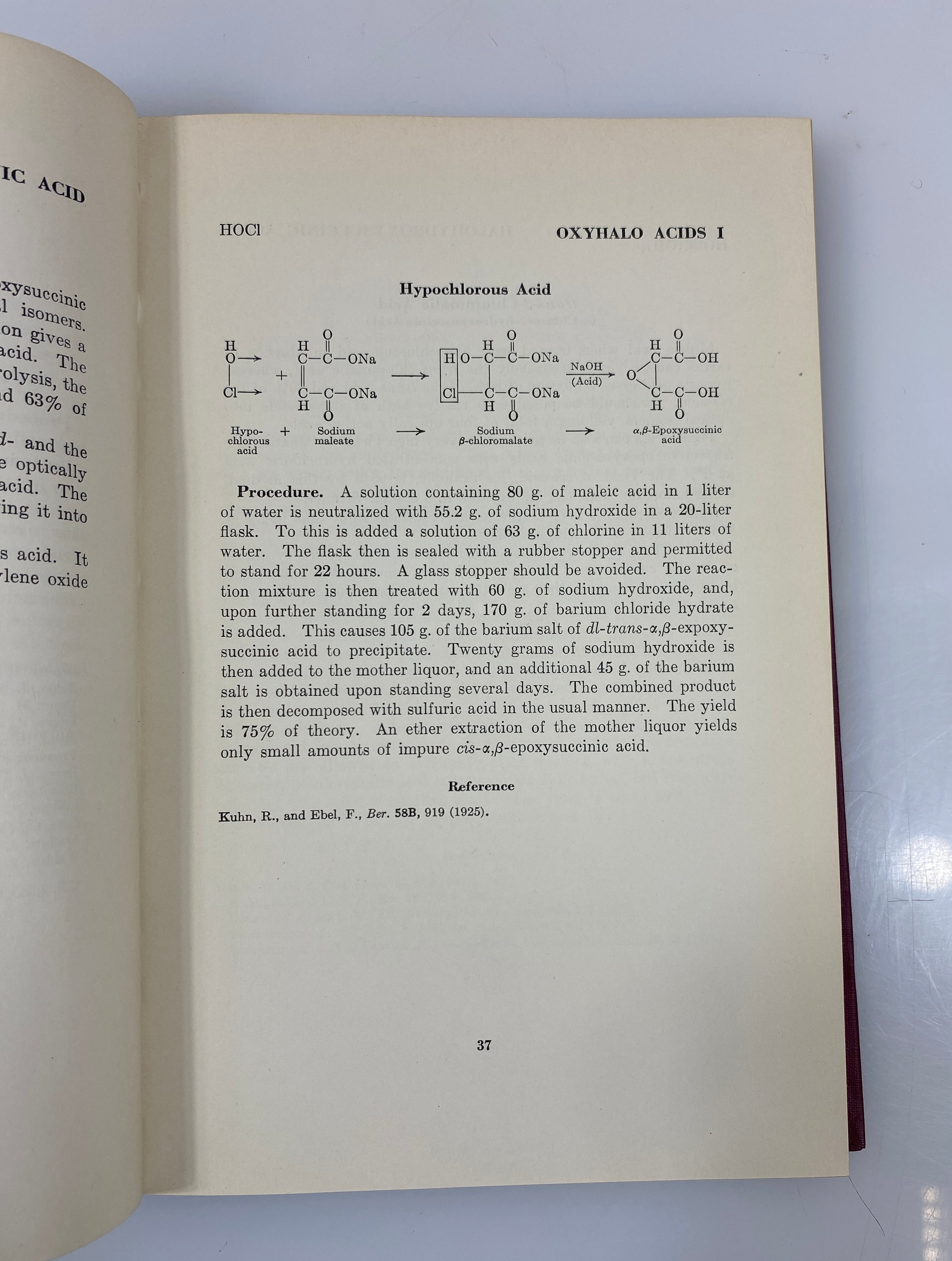*Signed* Maleic Anhydride Derivatives Flett/Gardner 1952 HC