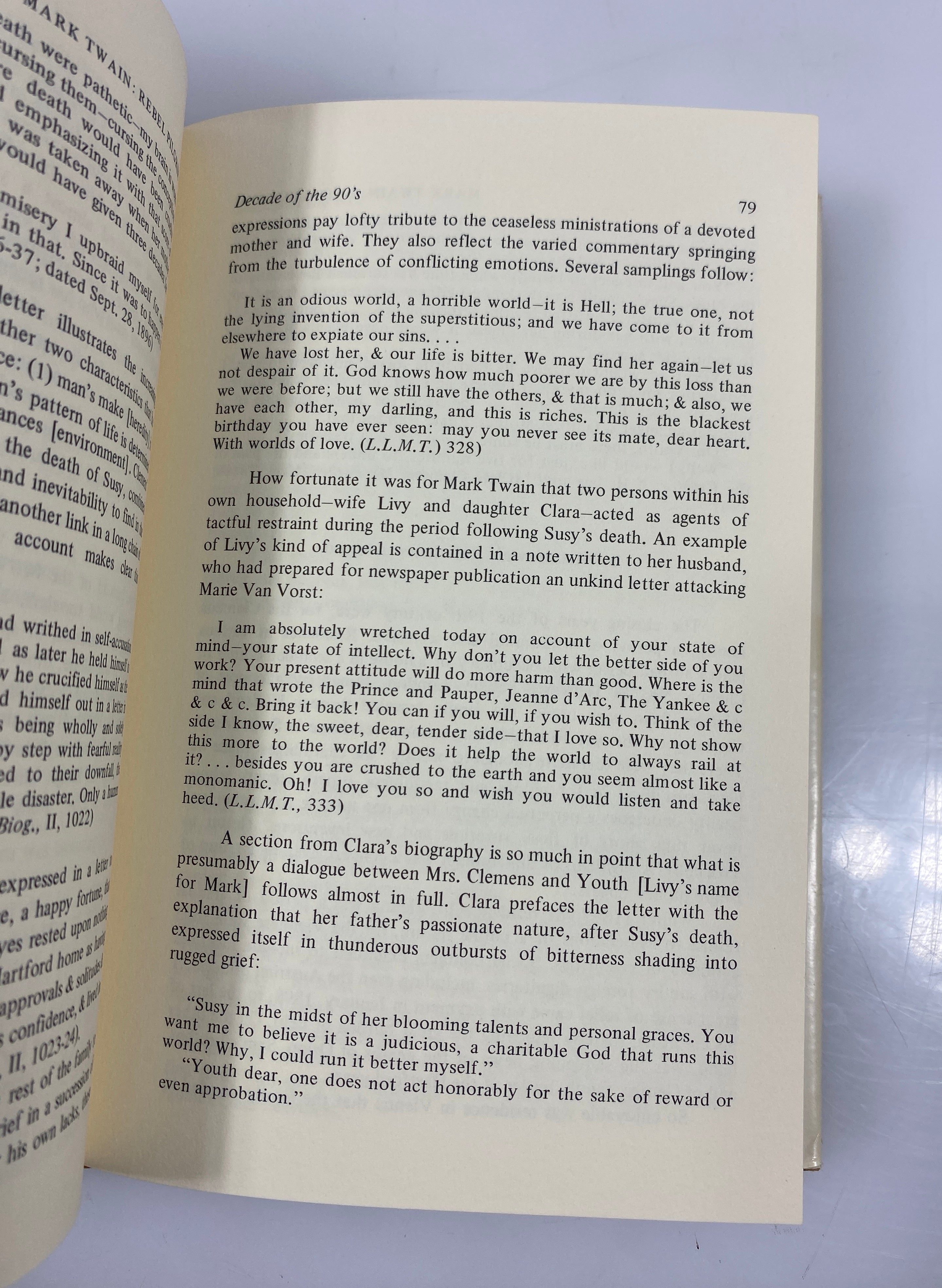 *Signed* Mark Twain Rebel Pilgrim by J Harold Smith 1973 HCDJ