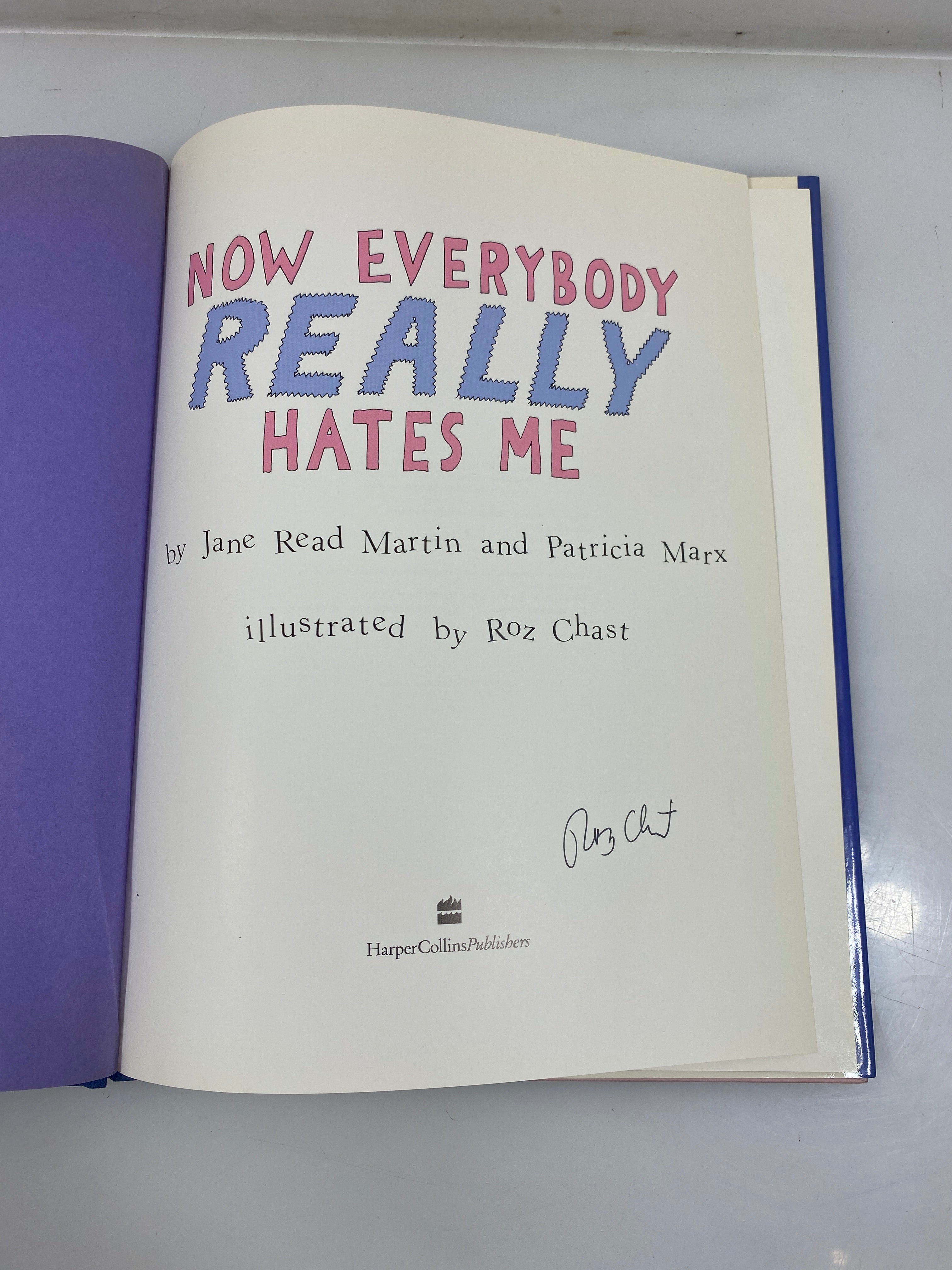 Signed Now Everybody Really Hates Me by Martin/Marx/Chast 1993 HCDJ