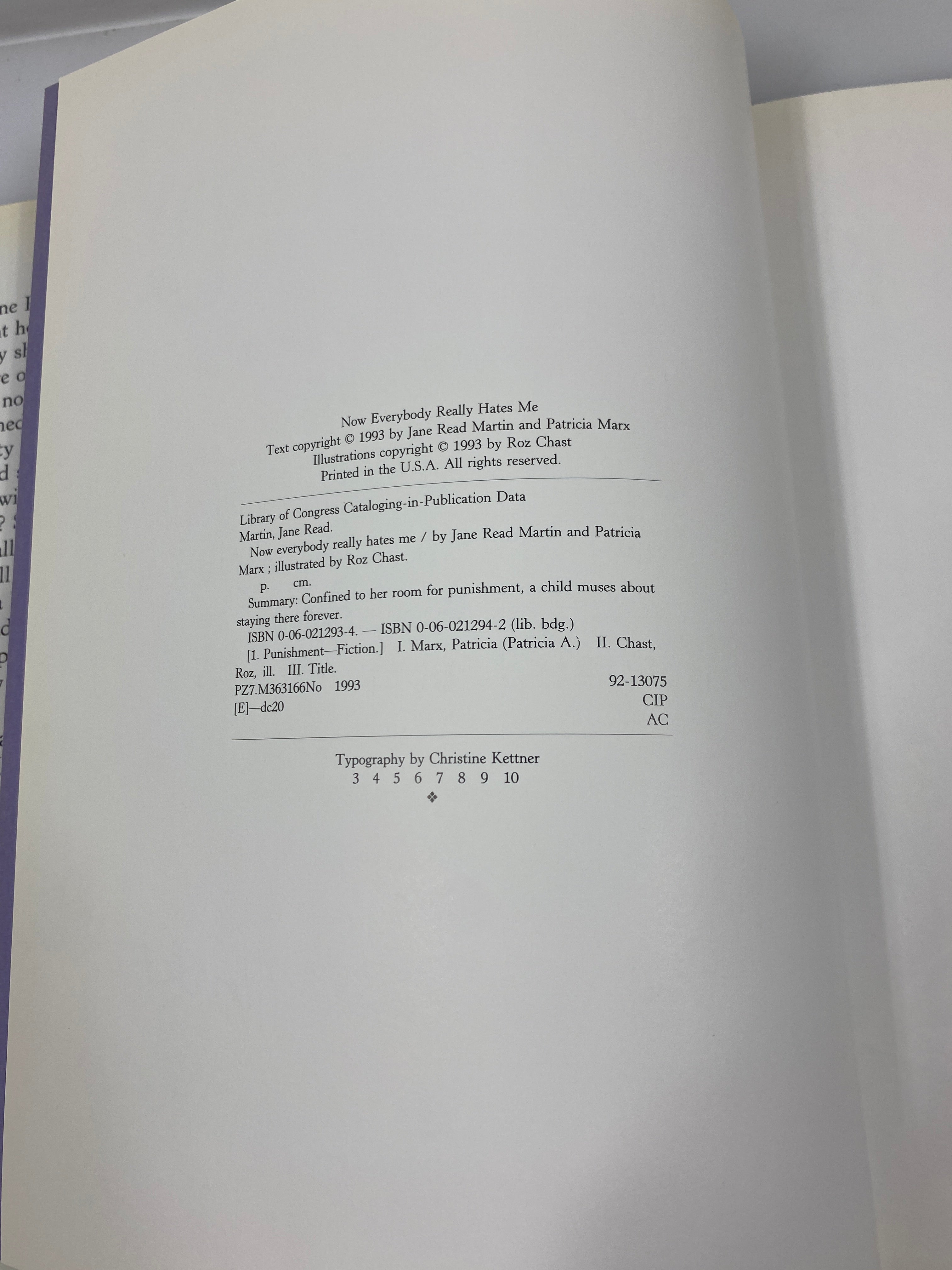 Signed Now Everybody Really Hates Me by Martin/Marx/Chast 1993 HCDJ