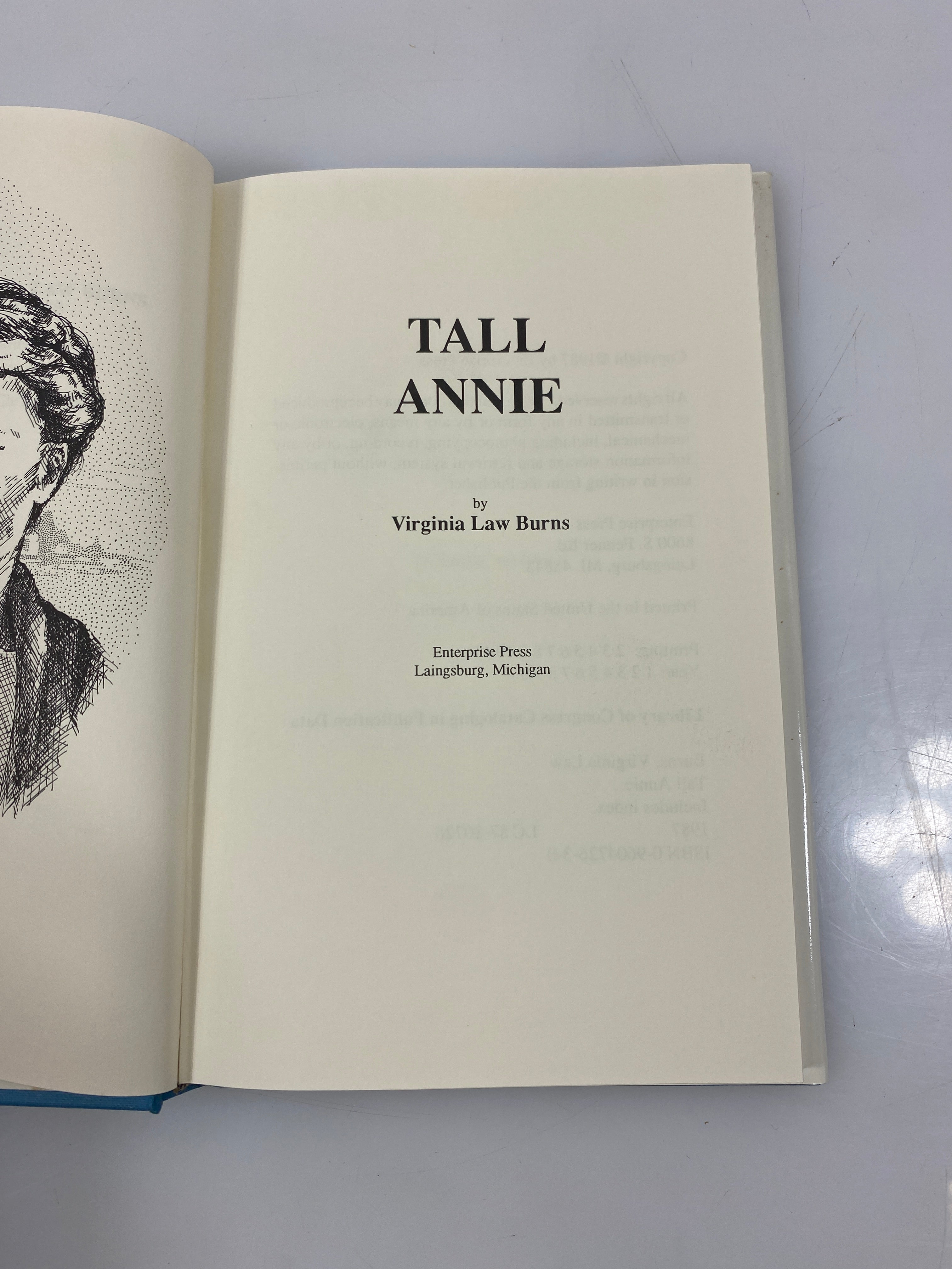 *Signed* Tall Annie a Biography by Burns 1987 HCDJ