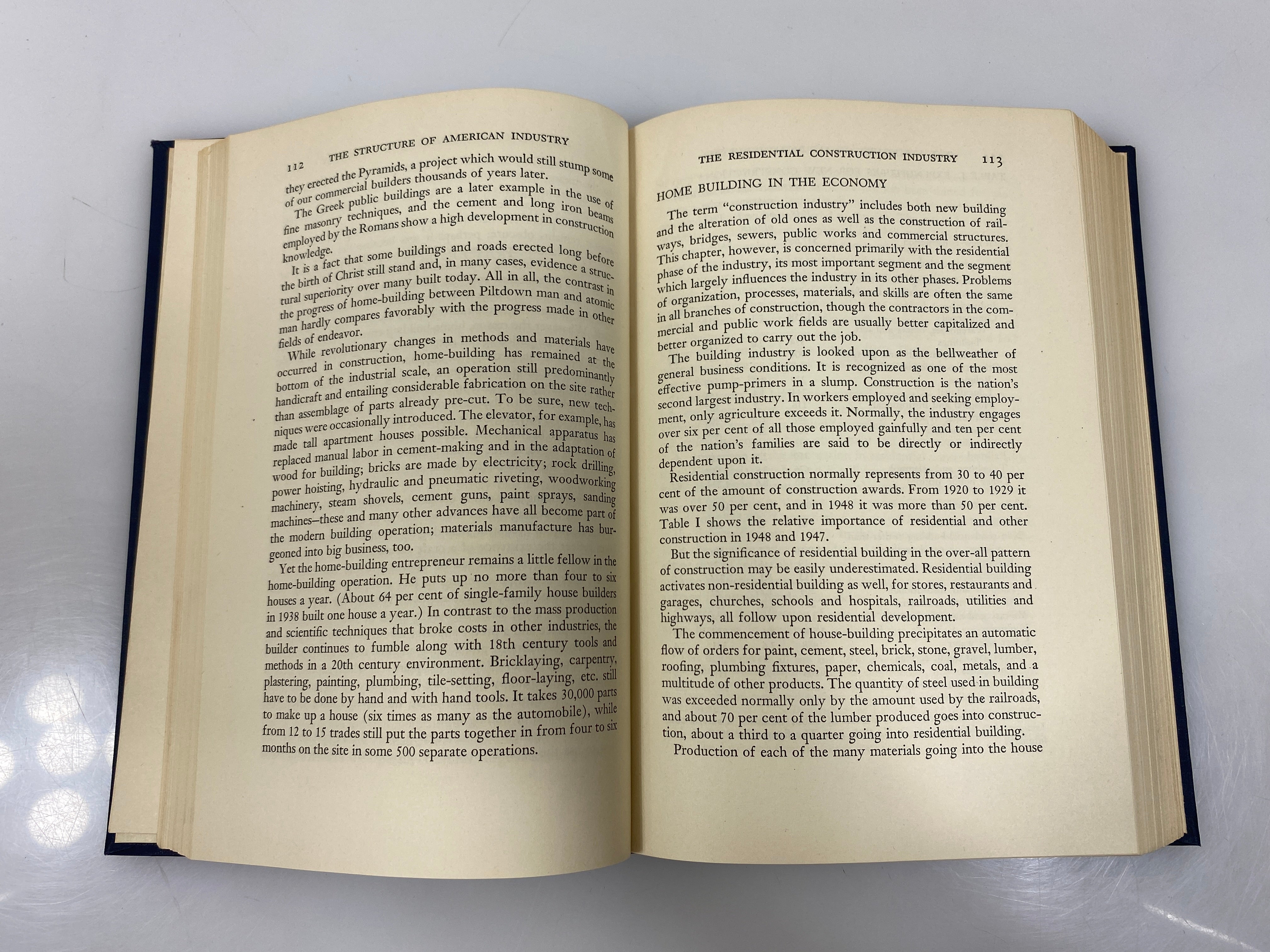 Signed The Structure of American Industry by Walter Adams Ex-library 1950 HC