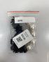 Silver Beaded Pearl Black Charm Bracelet