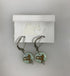 Silver Blue Bird Bead Earrings