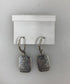 Silver Blue Buddha Pendant Earrings