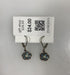 Silver Blue Crystal Flower Earrings