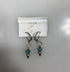 Silver Dangle Beaded Earrings