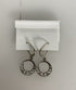Silver Filigree Multi Purple Crystal Hoop Earrings