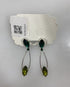 Silver Green and Emerald Beaded Dangle Earrings
