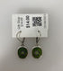Silver Green Little Lotus Earrings