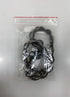 Silver Knotted Spring Wire Clasp Necklace