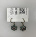 Silver Light Blue Crystal Florette Earrings