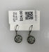 Silver Light Blue Crystal Tree of Life Earrings