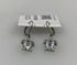 Silver Multi Purple Crystal Turtle Earrings