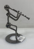 Silver Nuts and Bolts Clarinetist Metal Figurine