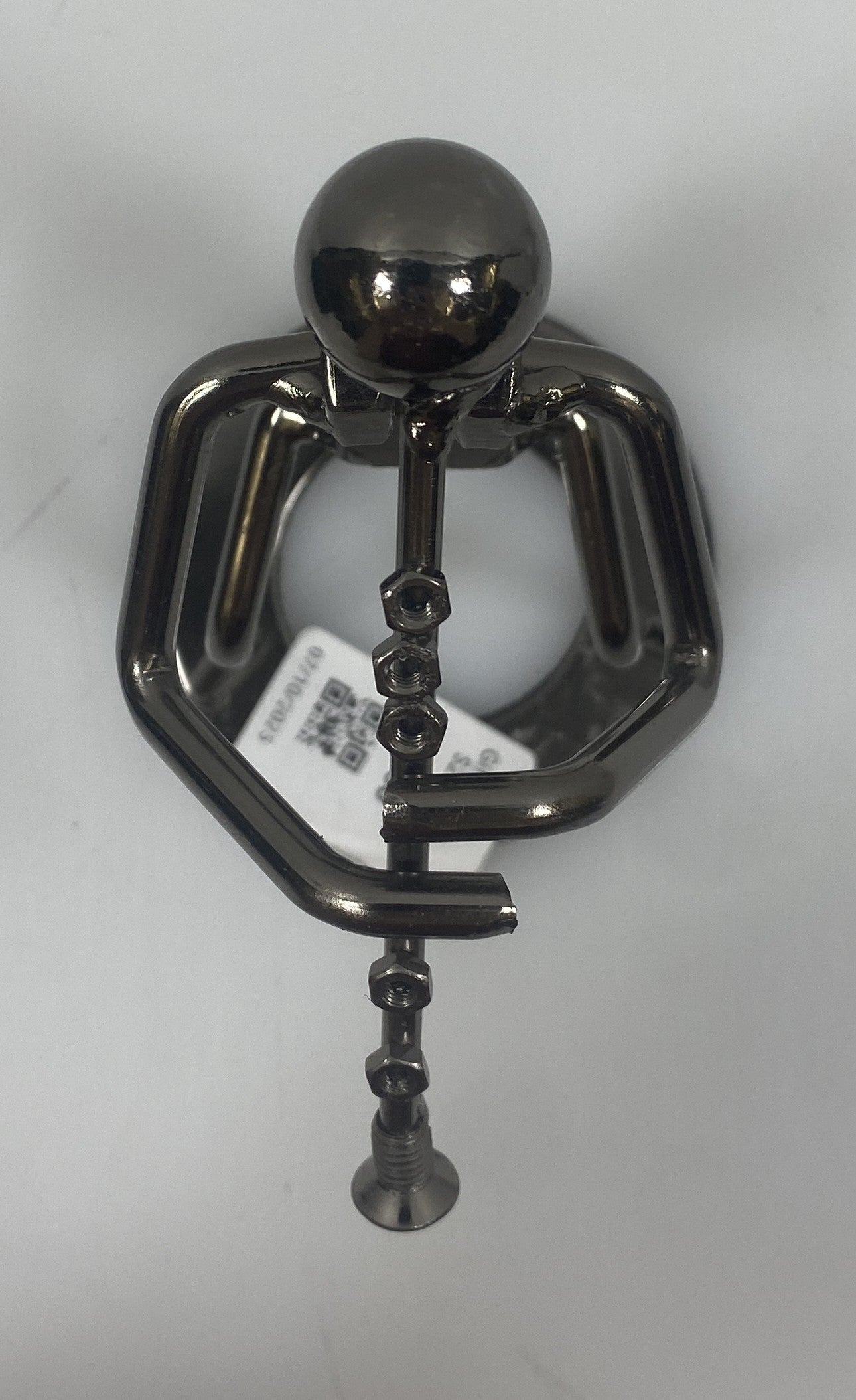 Silver Nuts and Bolts Clarinetist Metal Figurine