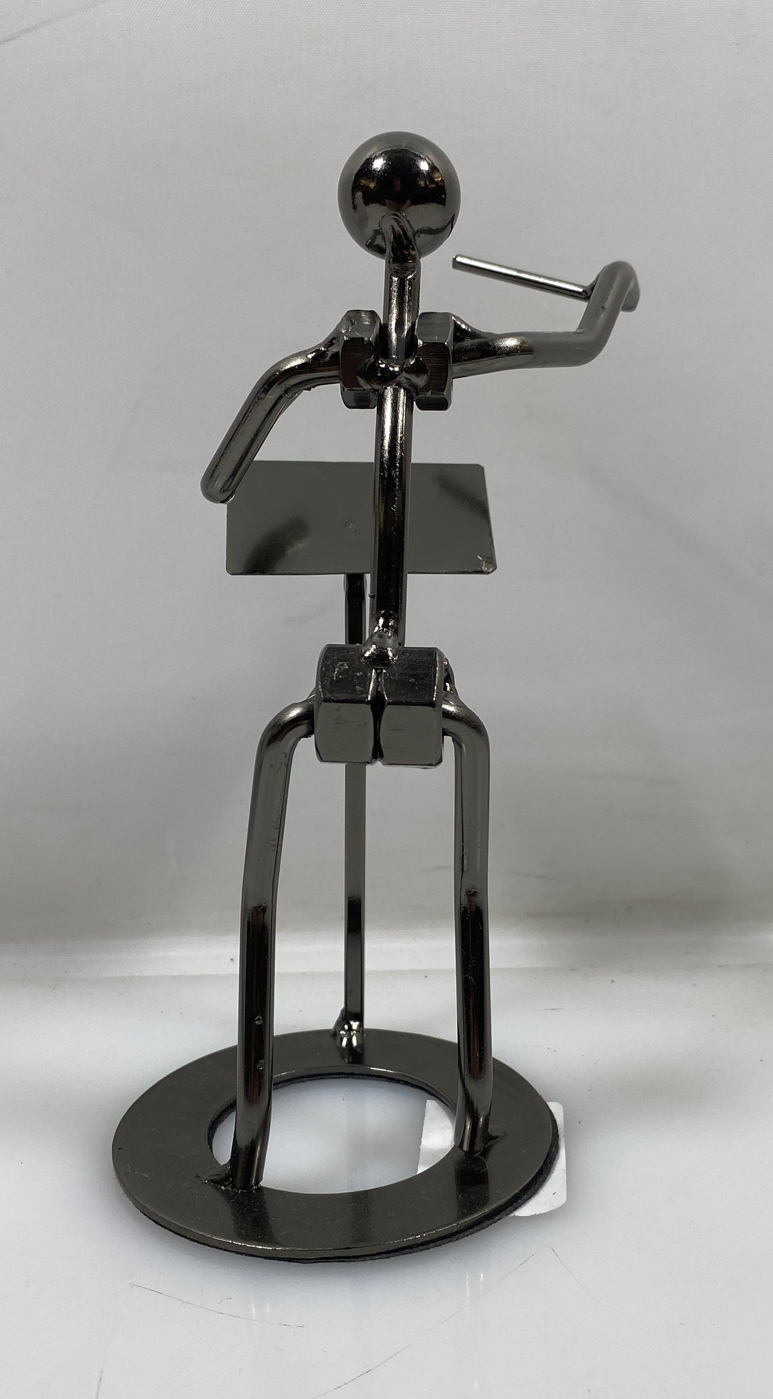 Silver Nuts and Bolts Conductor Metal Figurine