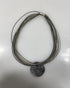 Silver Spring Wire Clasp Pendant Necklace