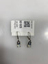 Silver Stacked White Crystal Flower Earring
