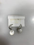 Silver White Bead Earrings