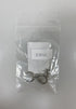 Silver White Gem Star Earrings