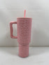 Simple Modern Pink Leopard Print Stainless Steel Tumbler Water Bottle 40oz