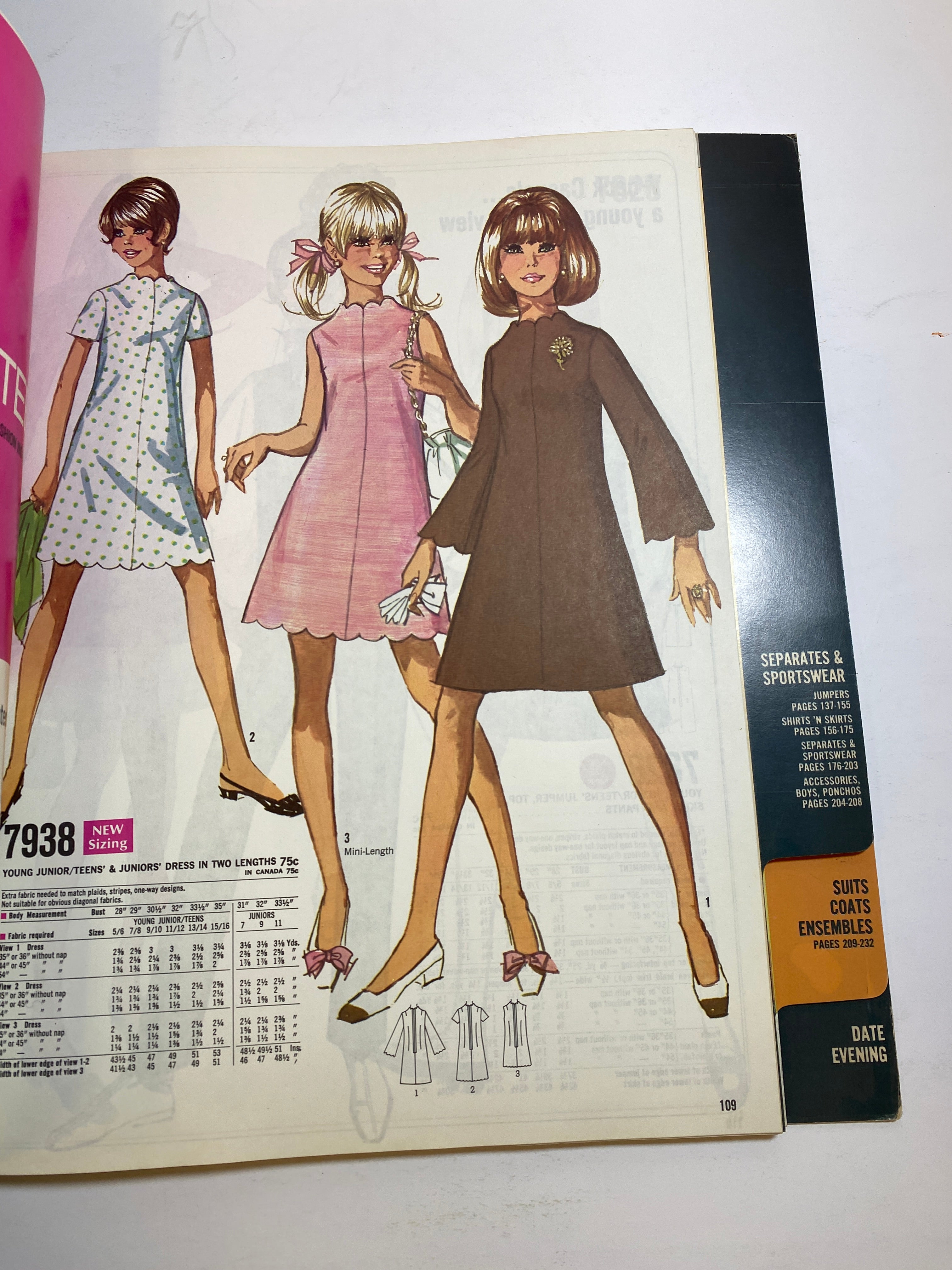 Simplicity 1968 School Counter Catalog Book