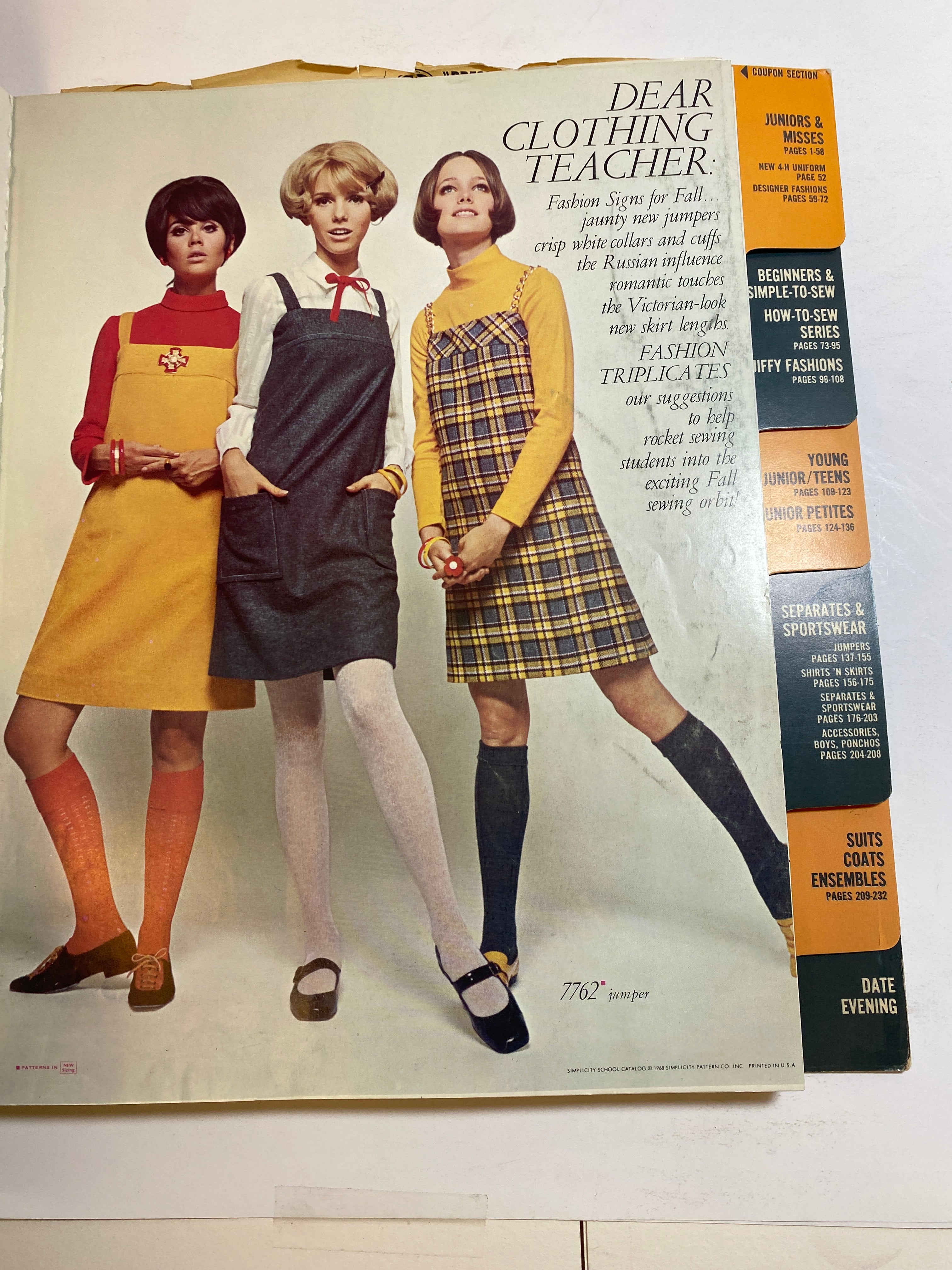Simplicity 1968 School Counter Catalog Book