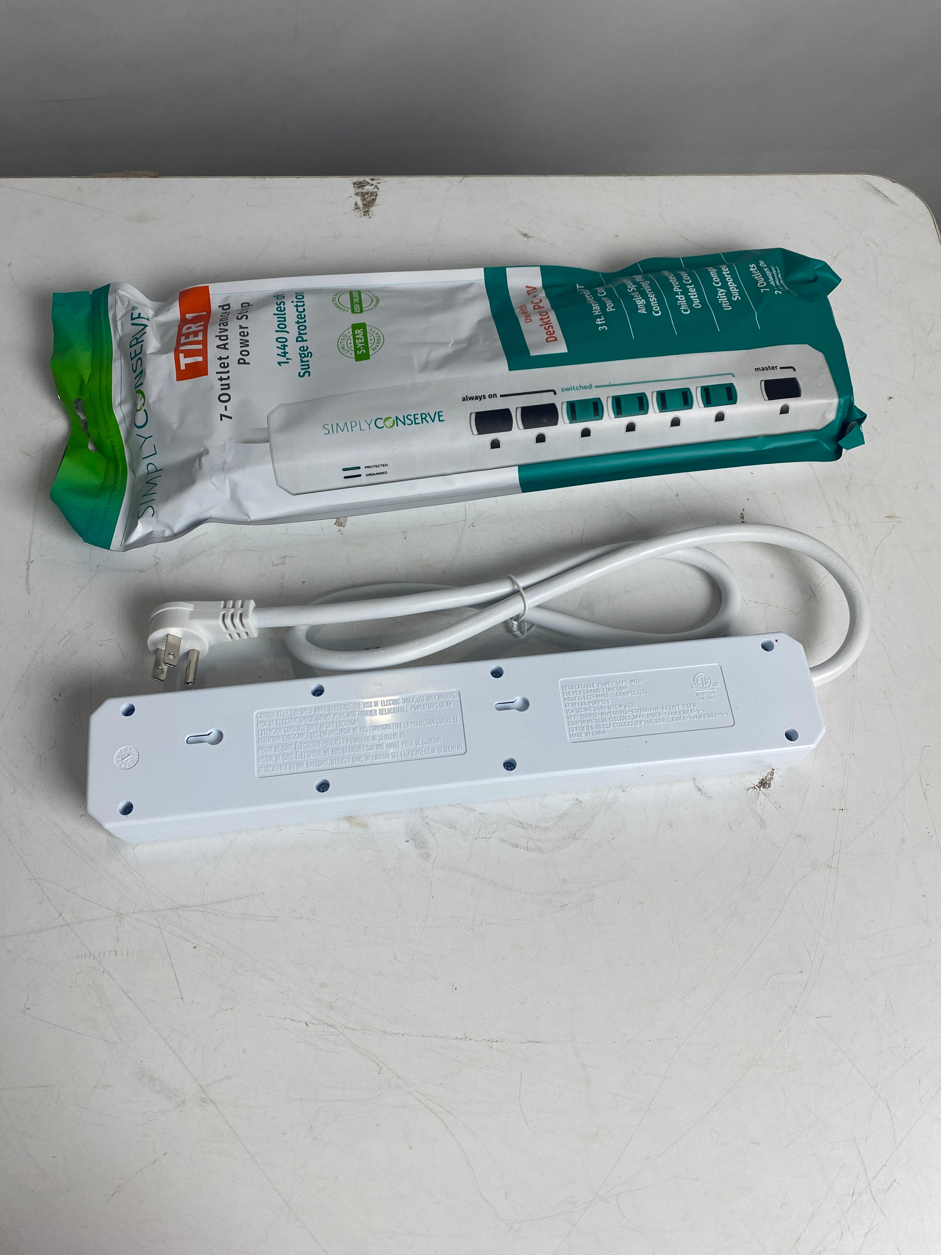Simply Conserve 7-Outlet Advanced Power Strip *New*