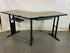 Sis Ergonomics Gray Adjustable Corner Desk