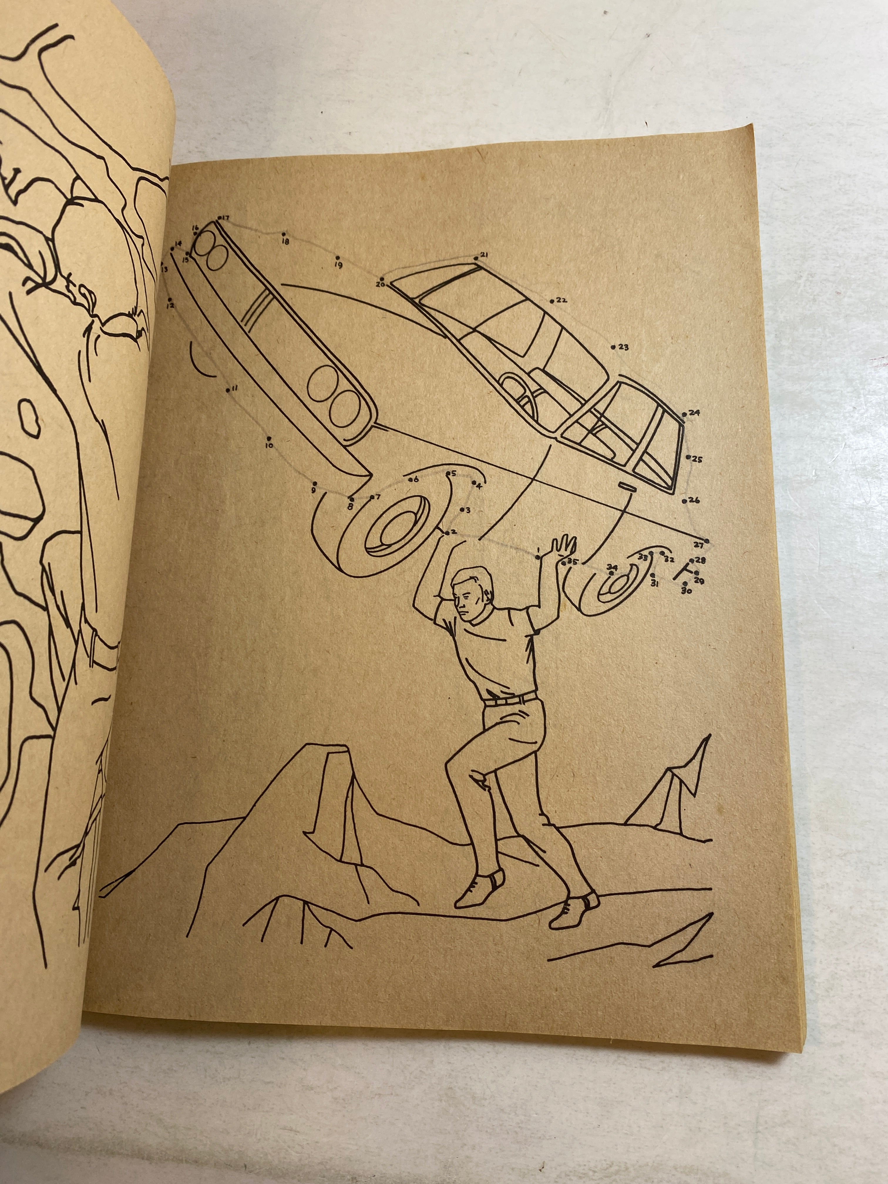 Six Million Dollar Man Coloring Book 1977 SC