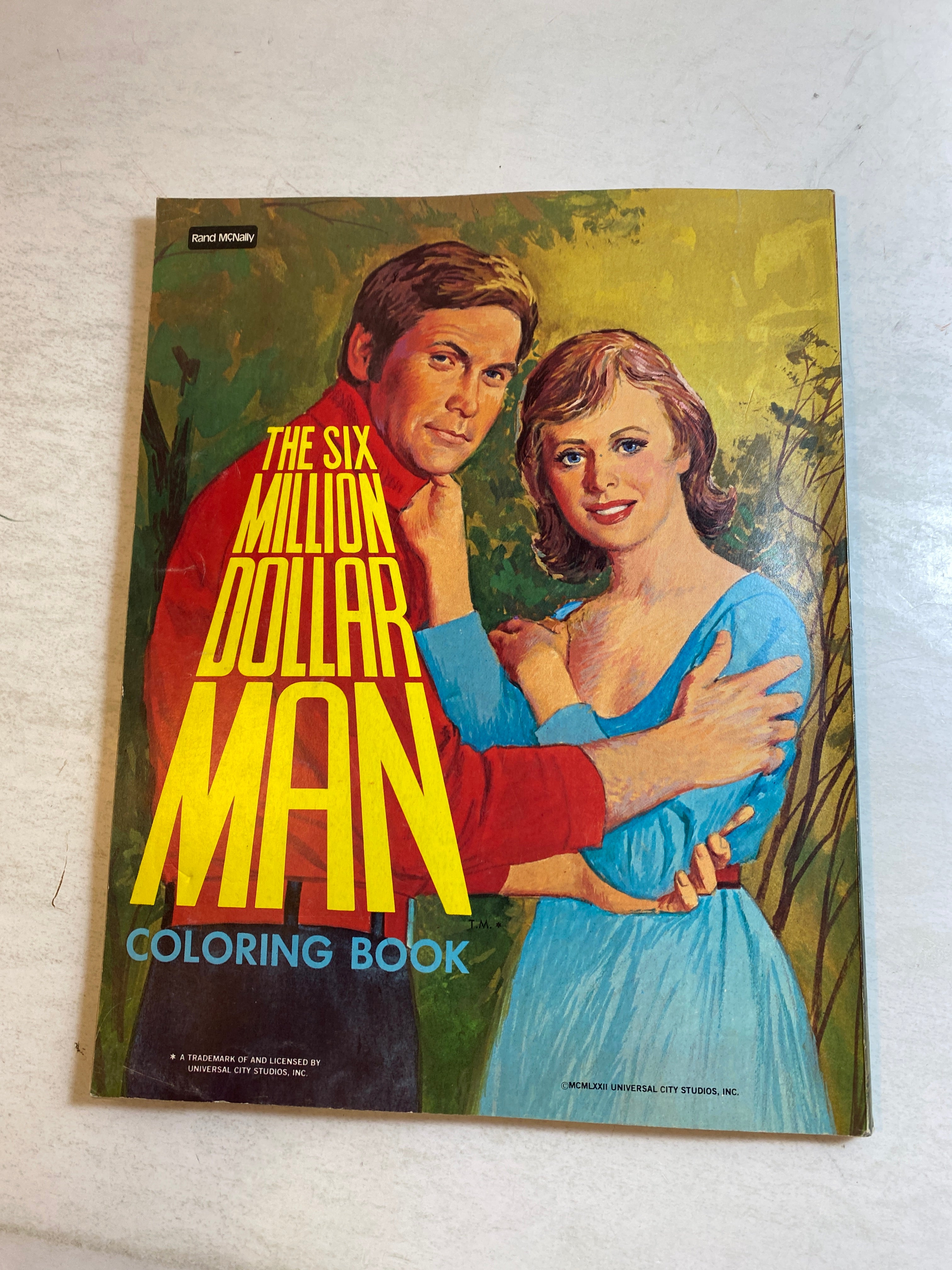 Six Million Dollar Man Coloring Book 1977 SC