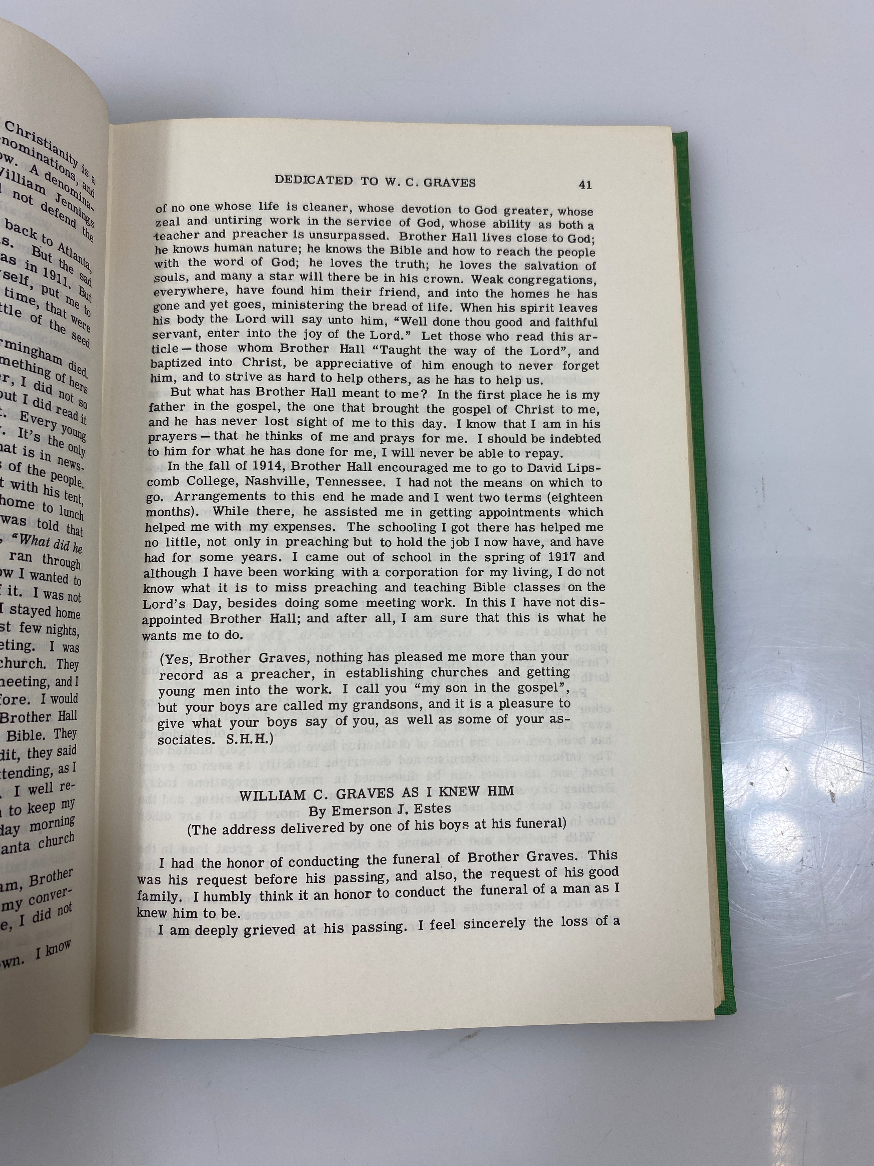 Sixty Years in the Pulpit or, Compound Interest in Religion by Hall 1955 HC