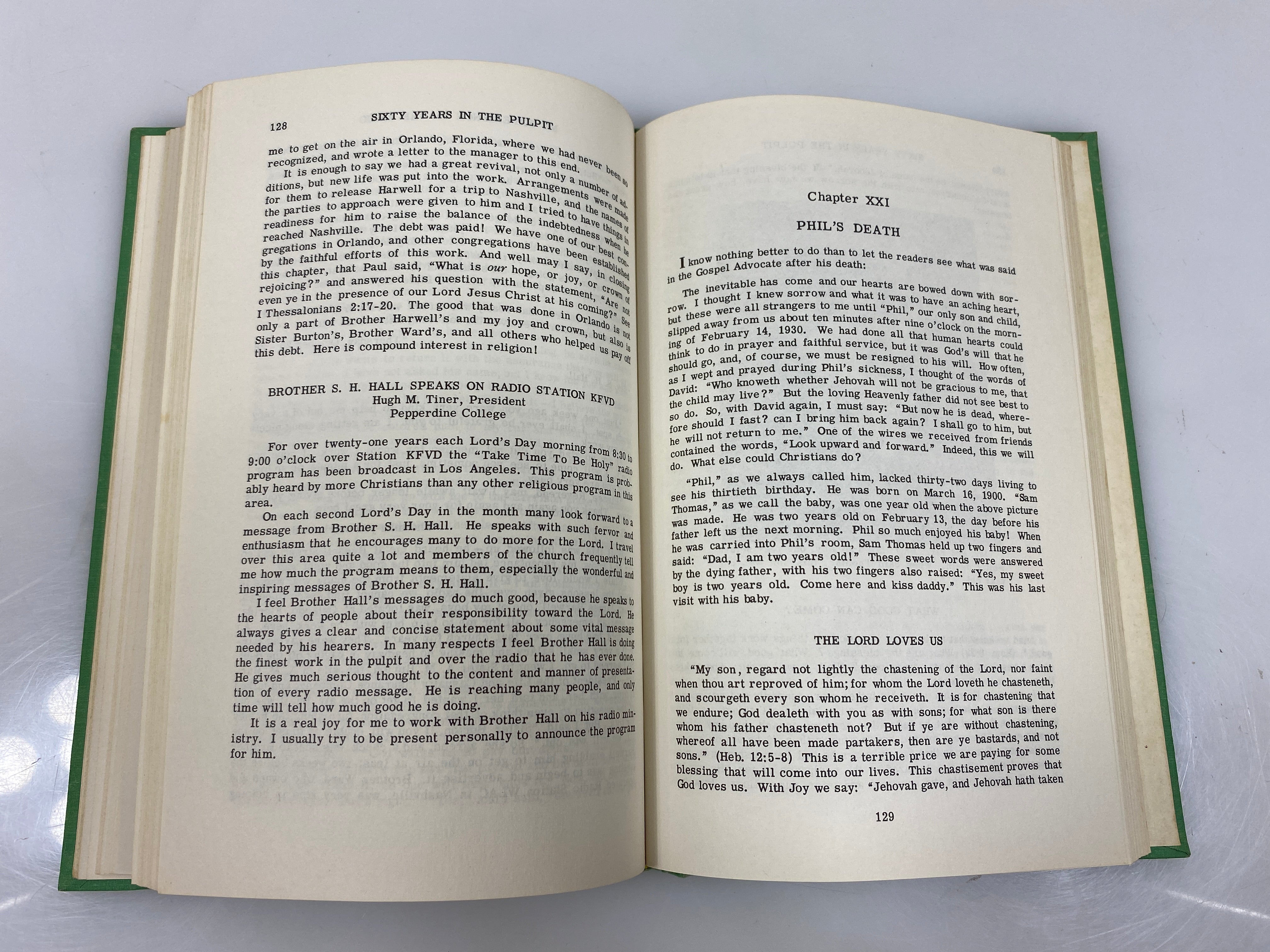 Sixty Years in the Pulpit or, Compound Interest in Religion by Hall 1955 HC