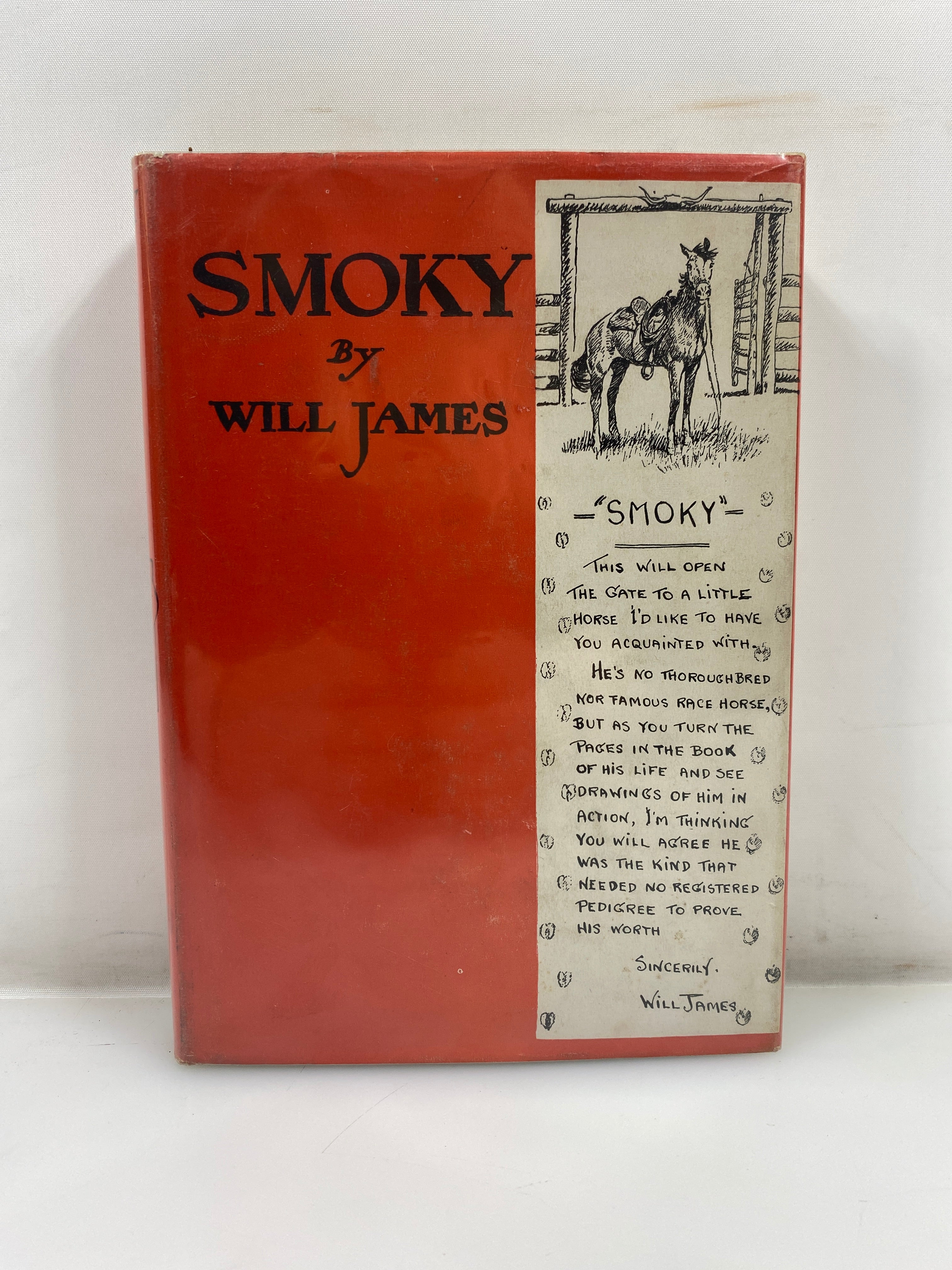Smoky the Cowhorse by Will James 1944 HCDJ