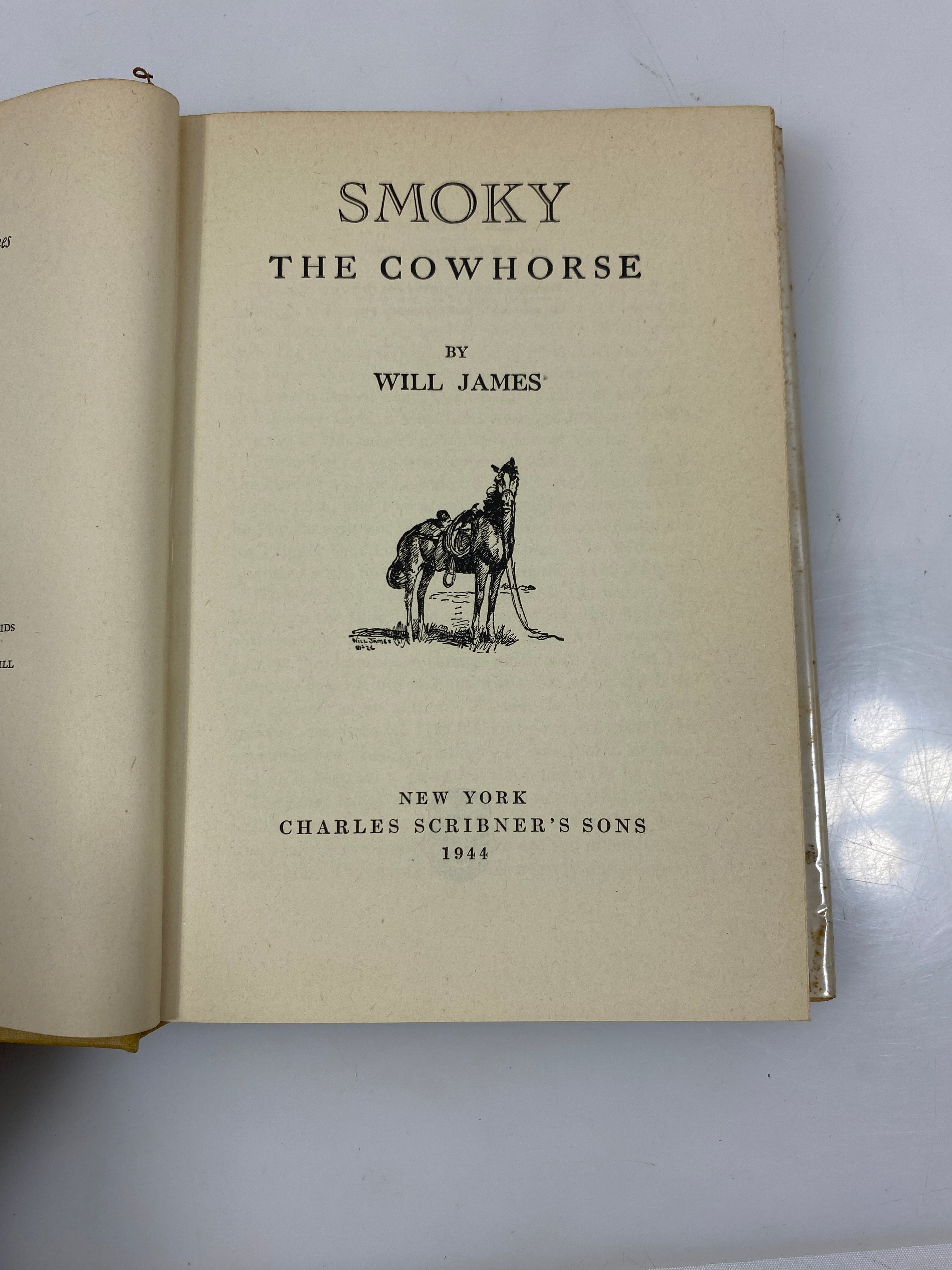 Smoky the Cowhorse by Will James 1944 HCDJ