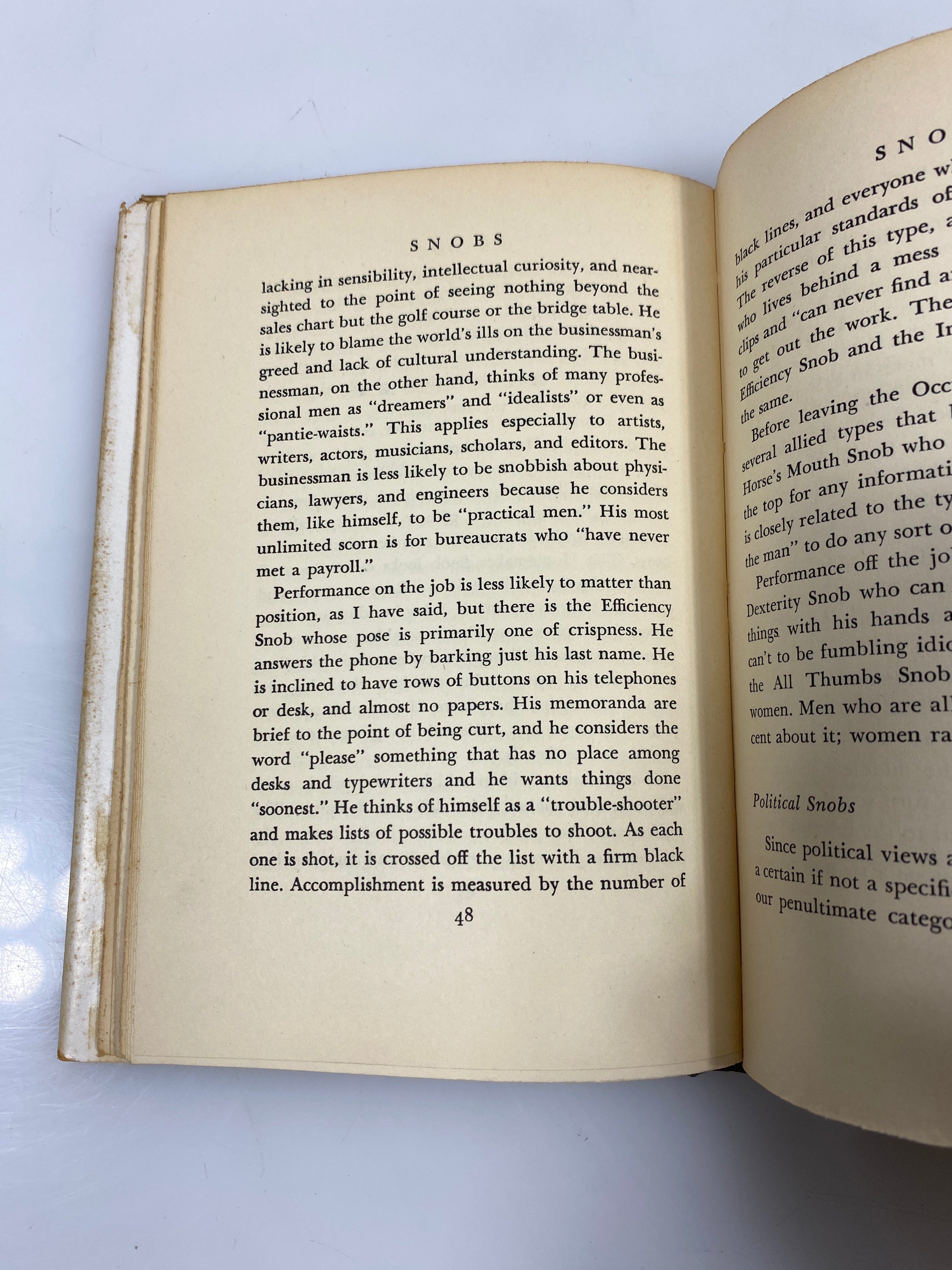 Snobs by Russell Lynes 1950 HC