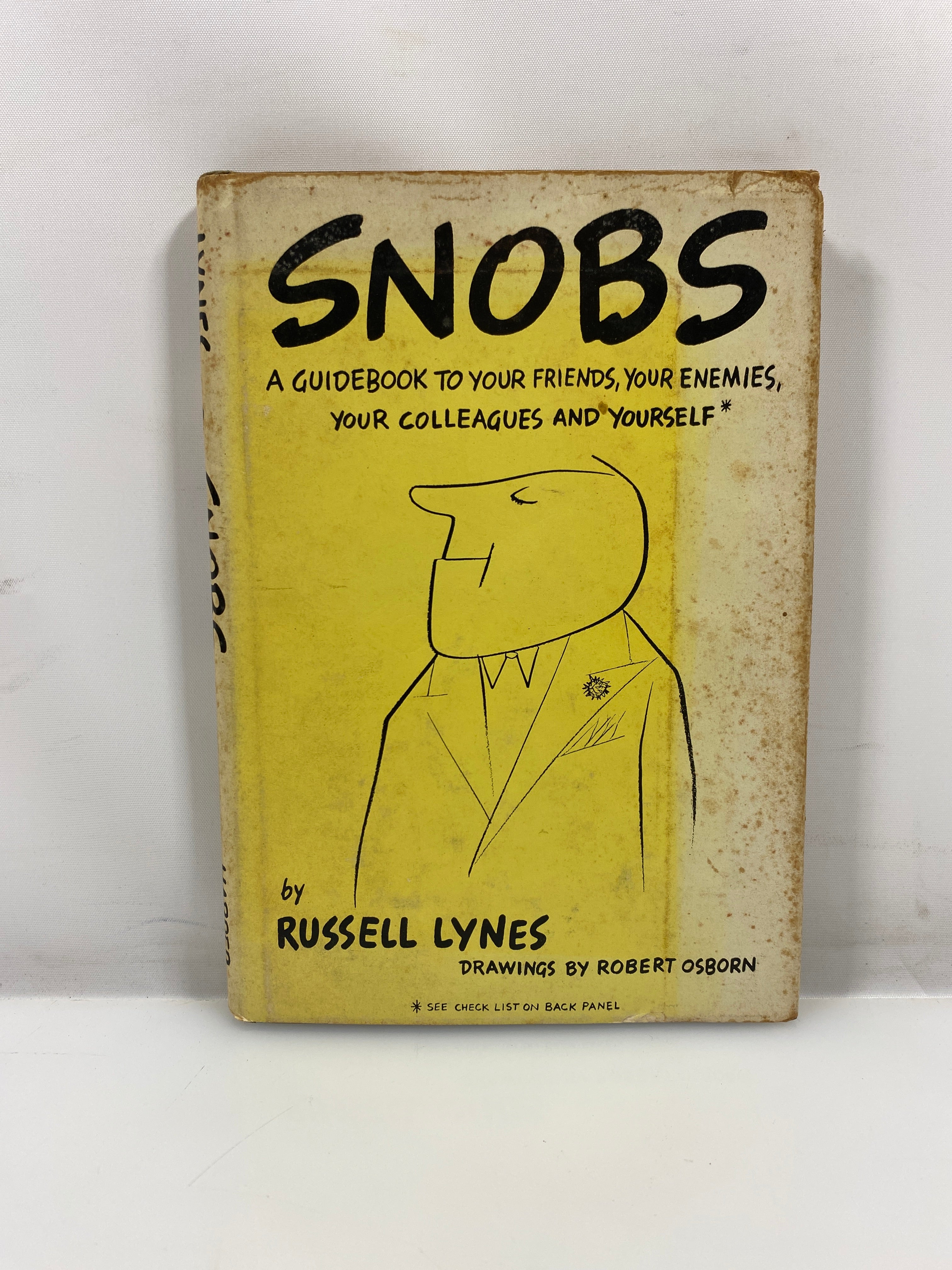 Snobs by Russell Lynes 1950 HC
