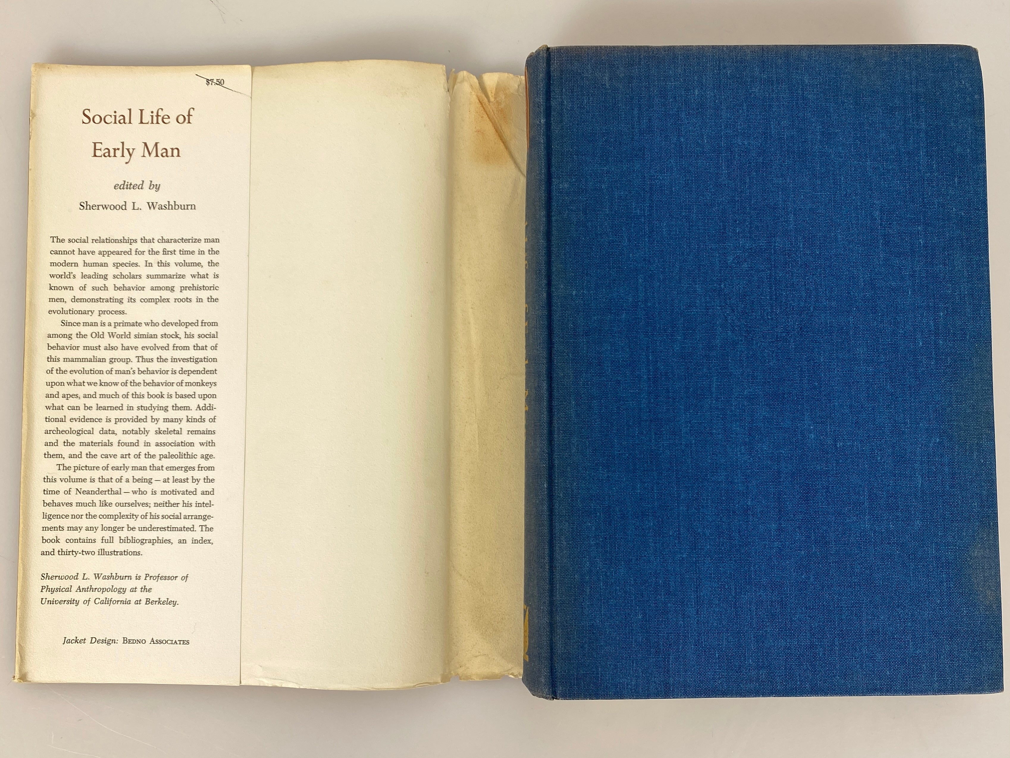 Social Life of Early Man by Sherwood L. Washburn 1961 HC DJ