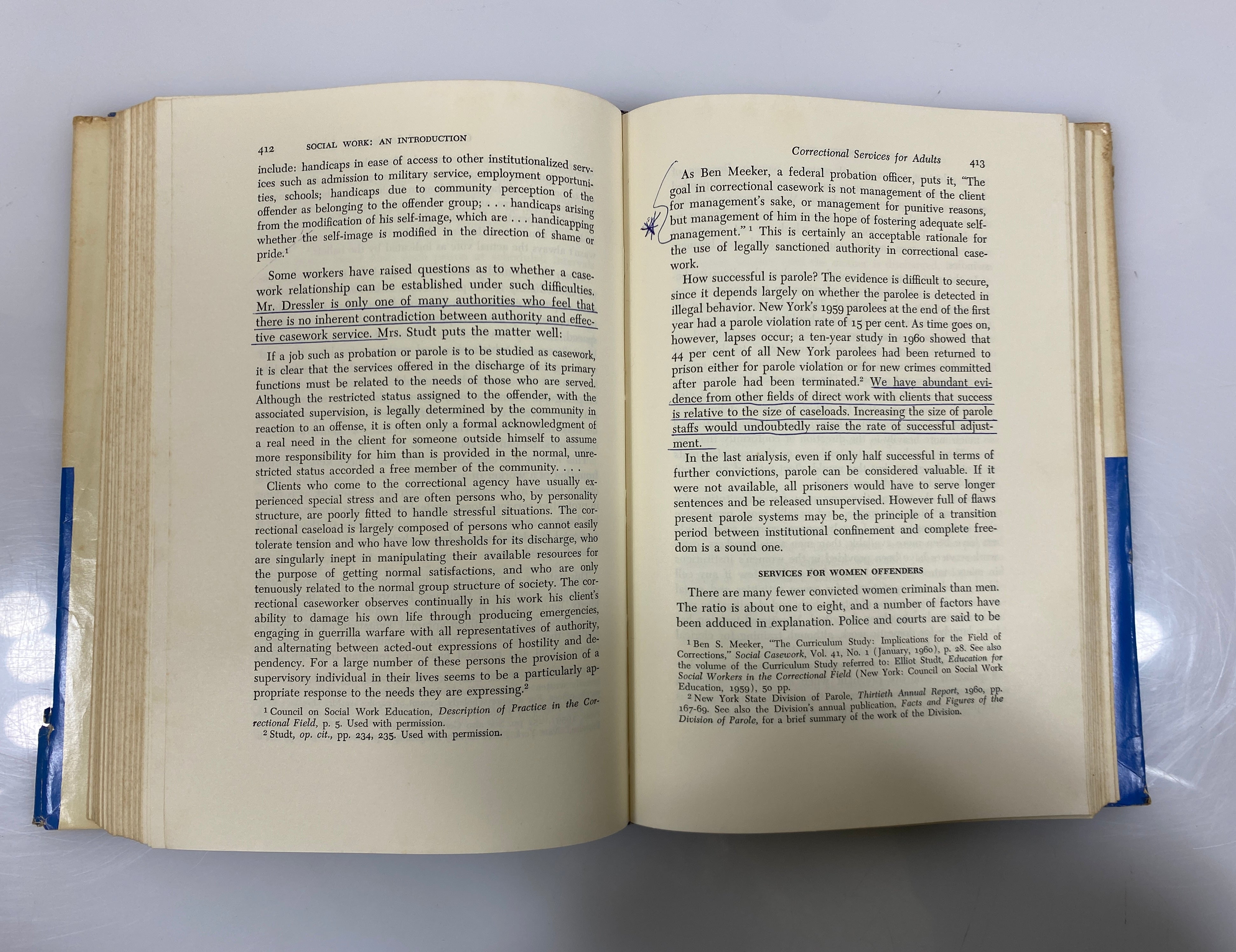 Social Work An Introduction Elizabeth Ferguson 1963 1st Edition HC DJ