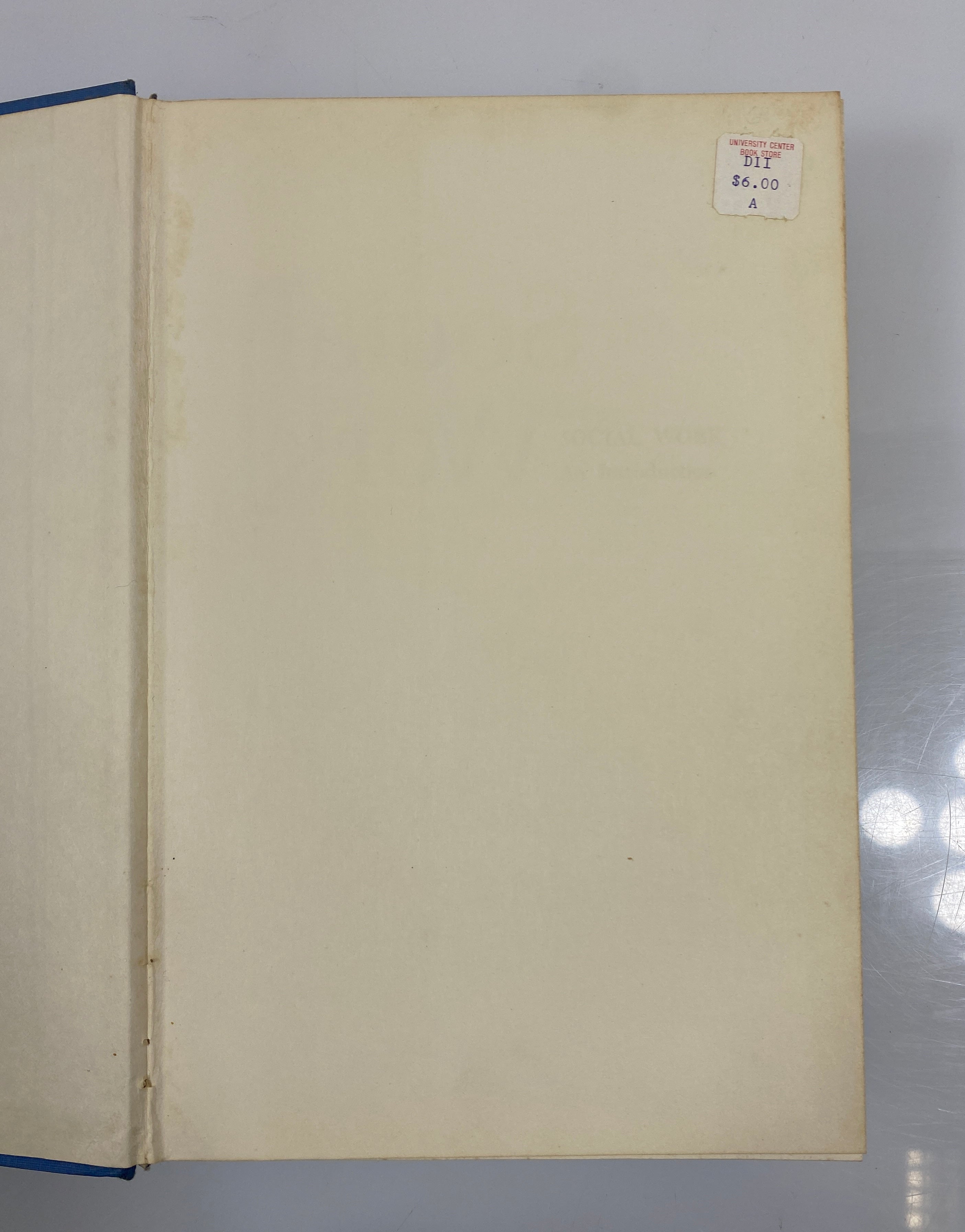 Social Work An Introduction Elizabeth Ferguson 1963 1st Edition HC DJ