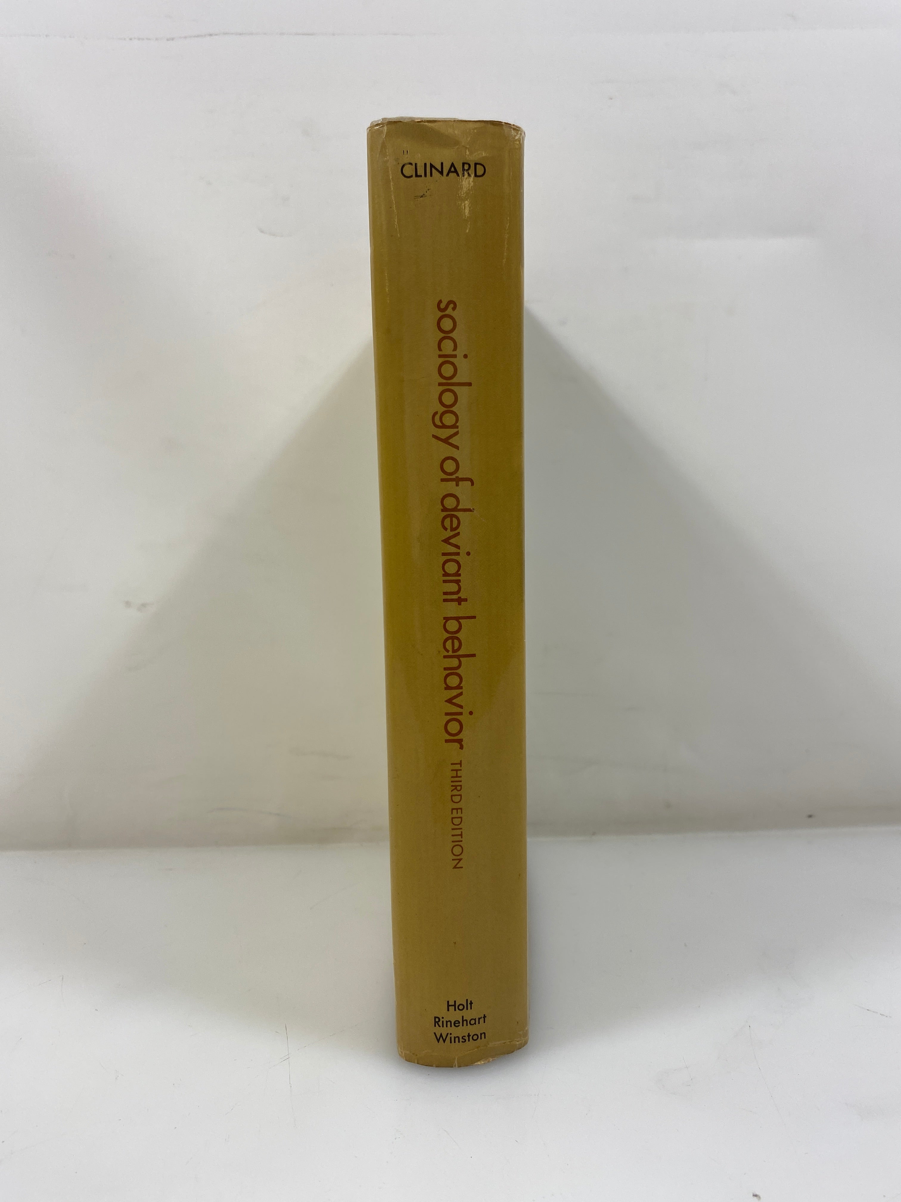 Sociology of Deviant Behavior 3rd Ed. Clinard 1968 HCDJ